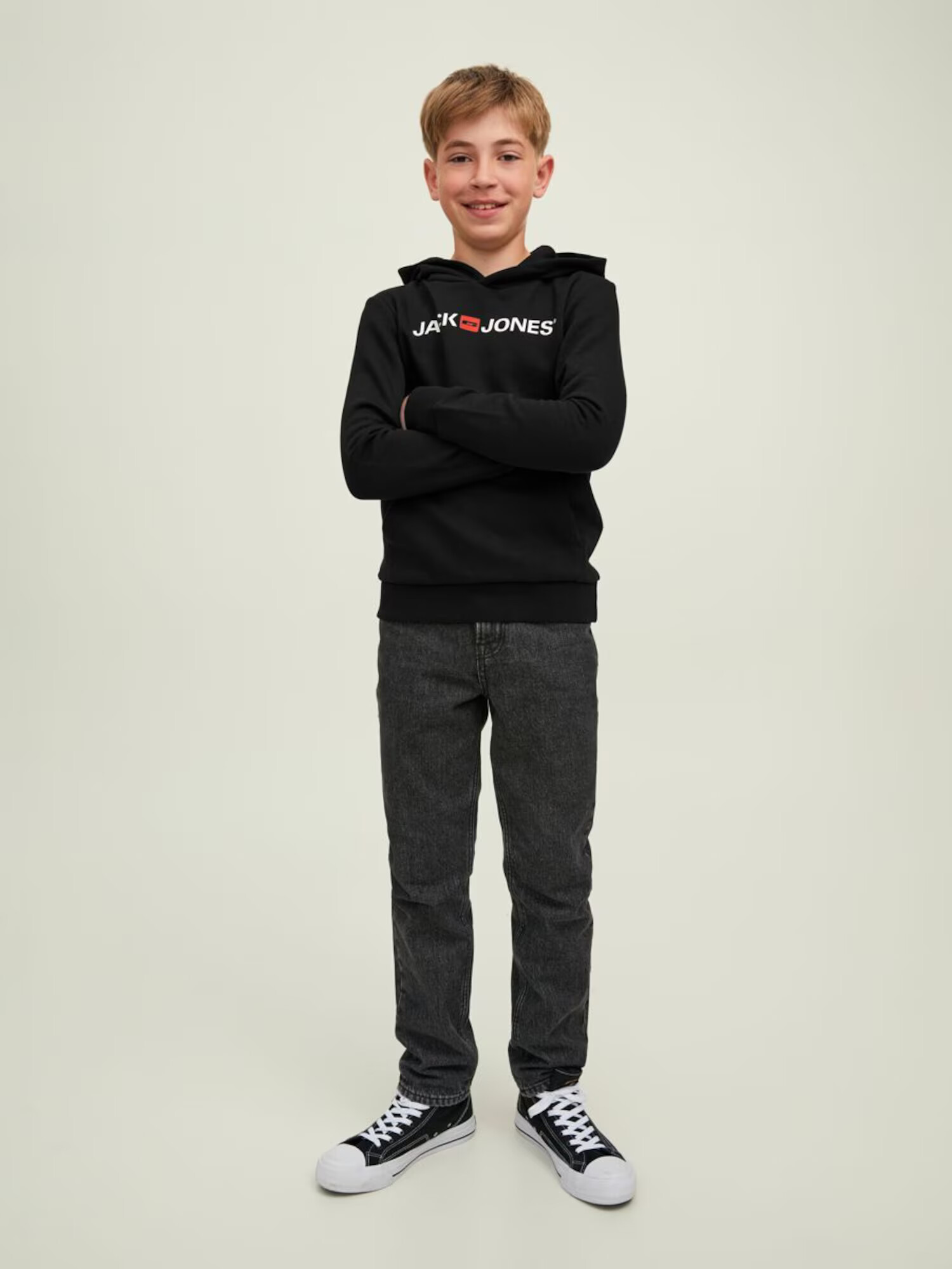 Jack & Jones Junior Majica rdeča / črna / bela - Pepit.si