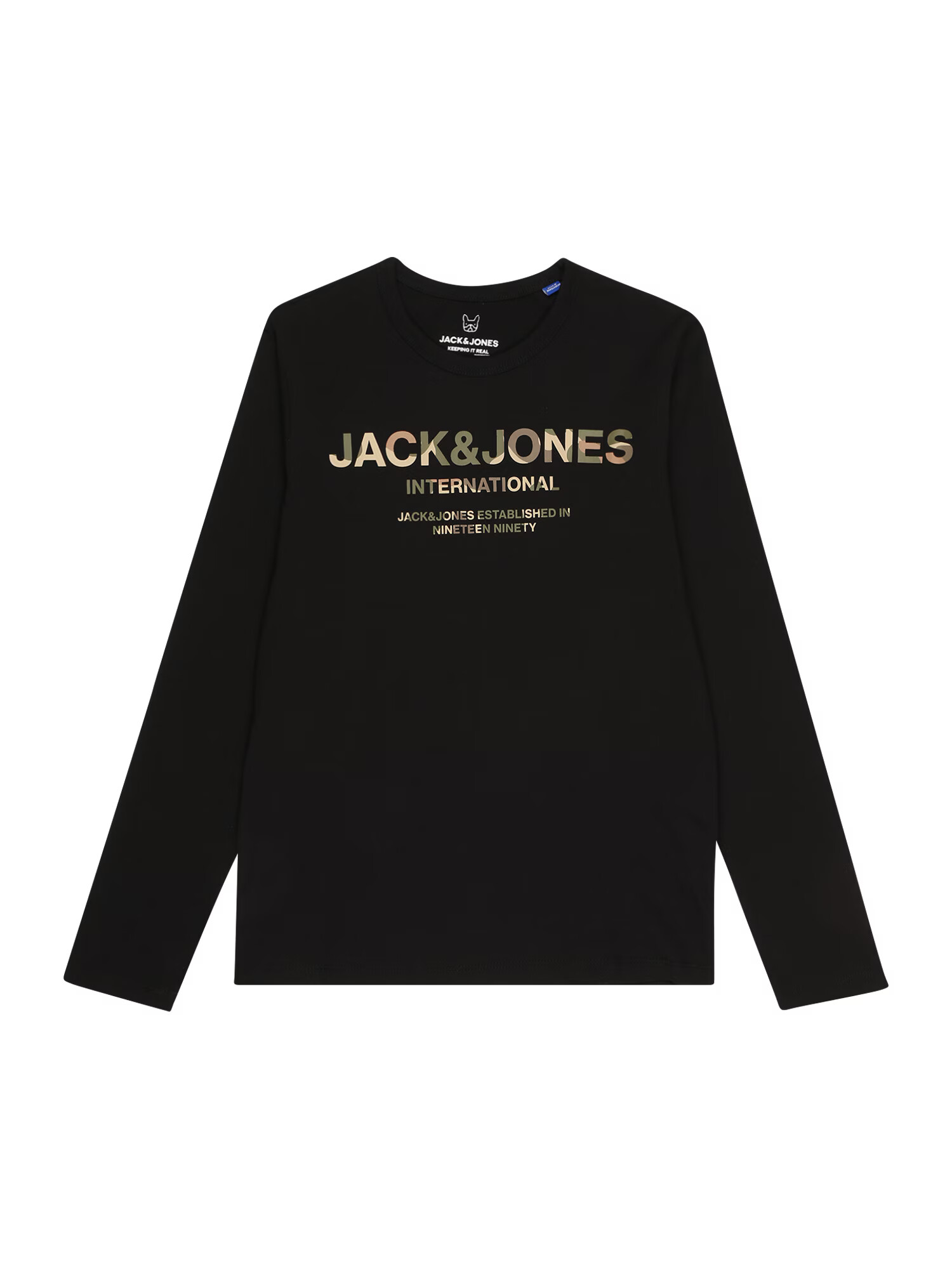 Jack & Jones Junior Majica rjava / oliva / črna - Pepit.si