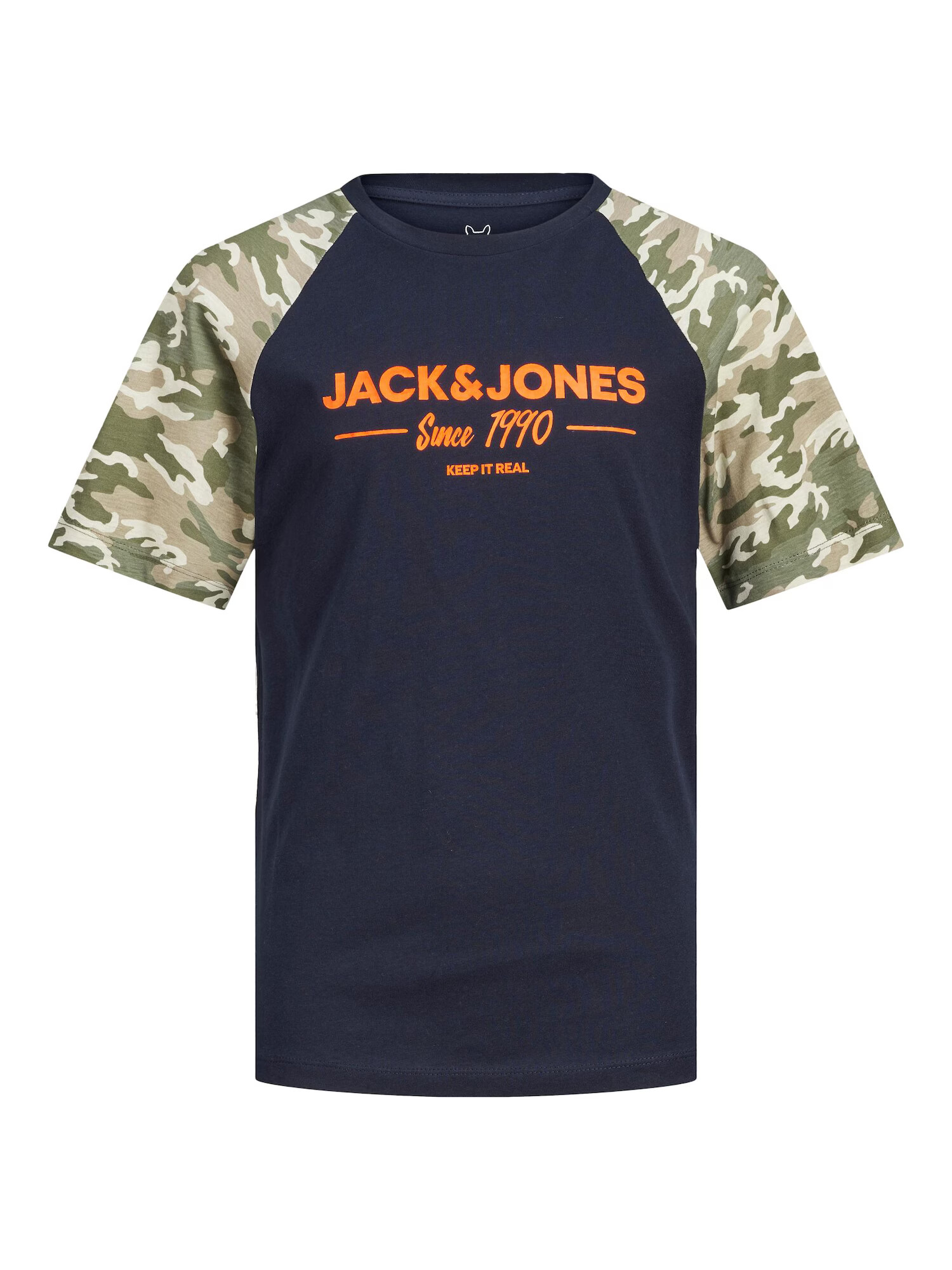 Jack & Jones Junior Majica 'SOLDIER' mornarska / oranžna / oliva / kaki - Pepit.si