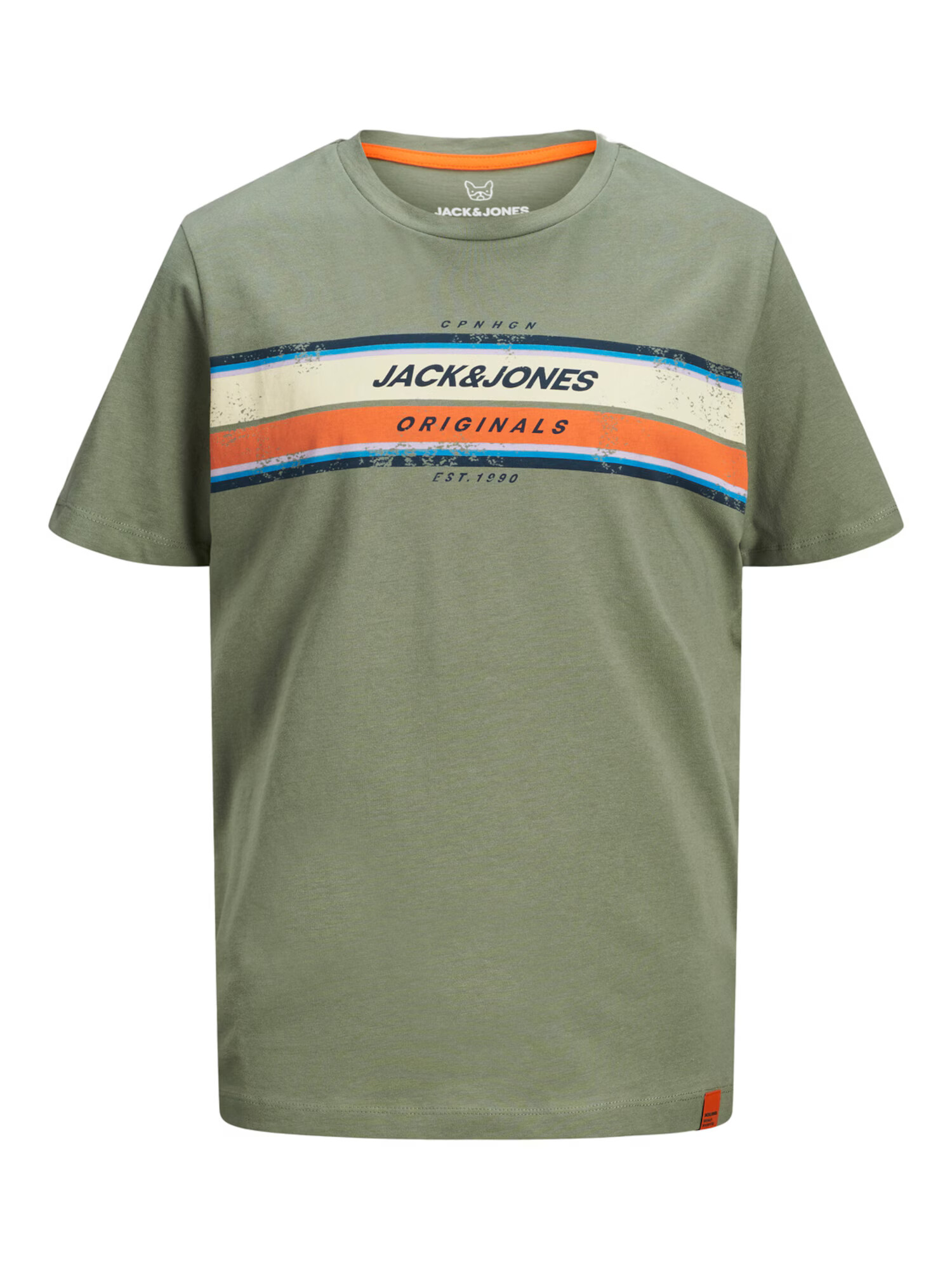 Jack & Jones Junior Majica 'Tyler' zelena / oranžna / modra / bež - Pepit.si