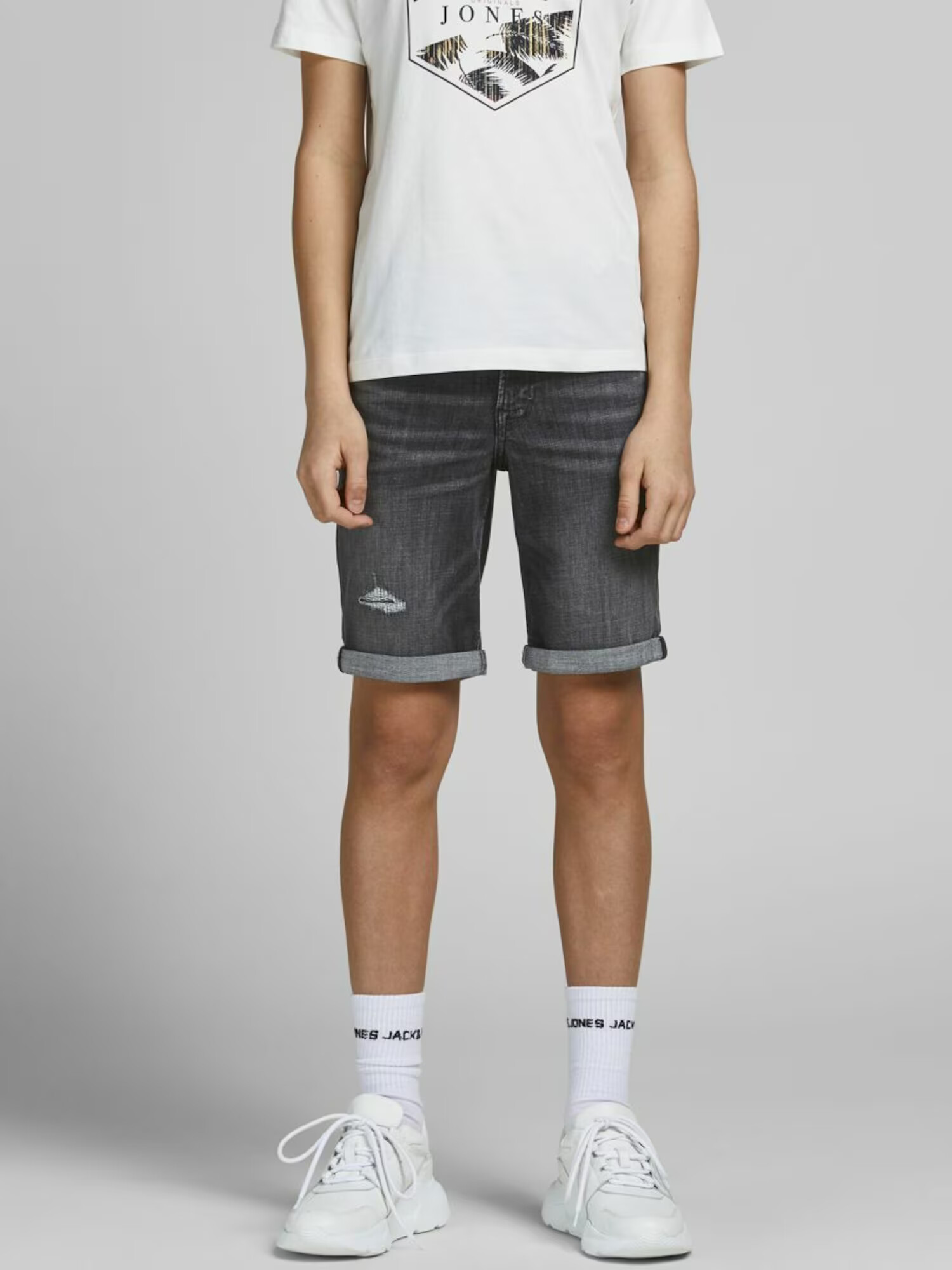 Jack & Jones Junior Kavbojke črn denim - Pepit.si