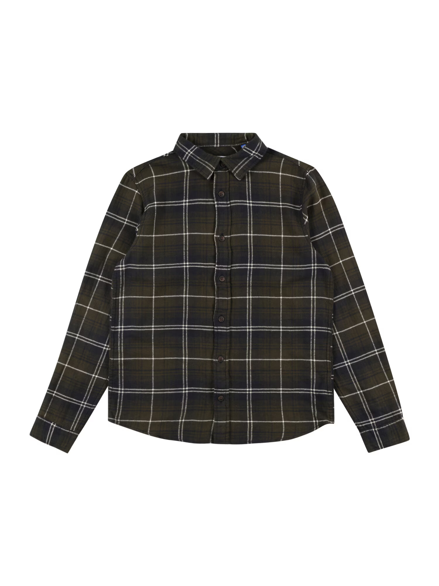 Jack & Jones Junior Srajca 'Plain Autumn' umbra / črna / bela - Pepit.si