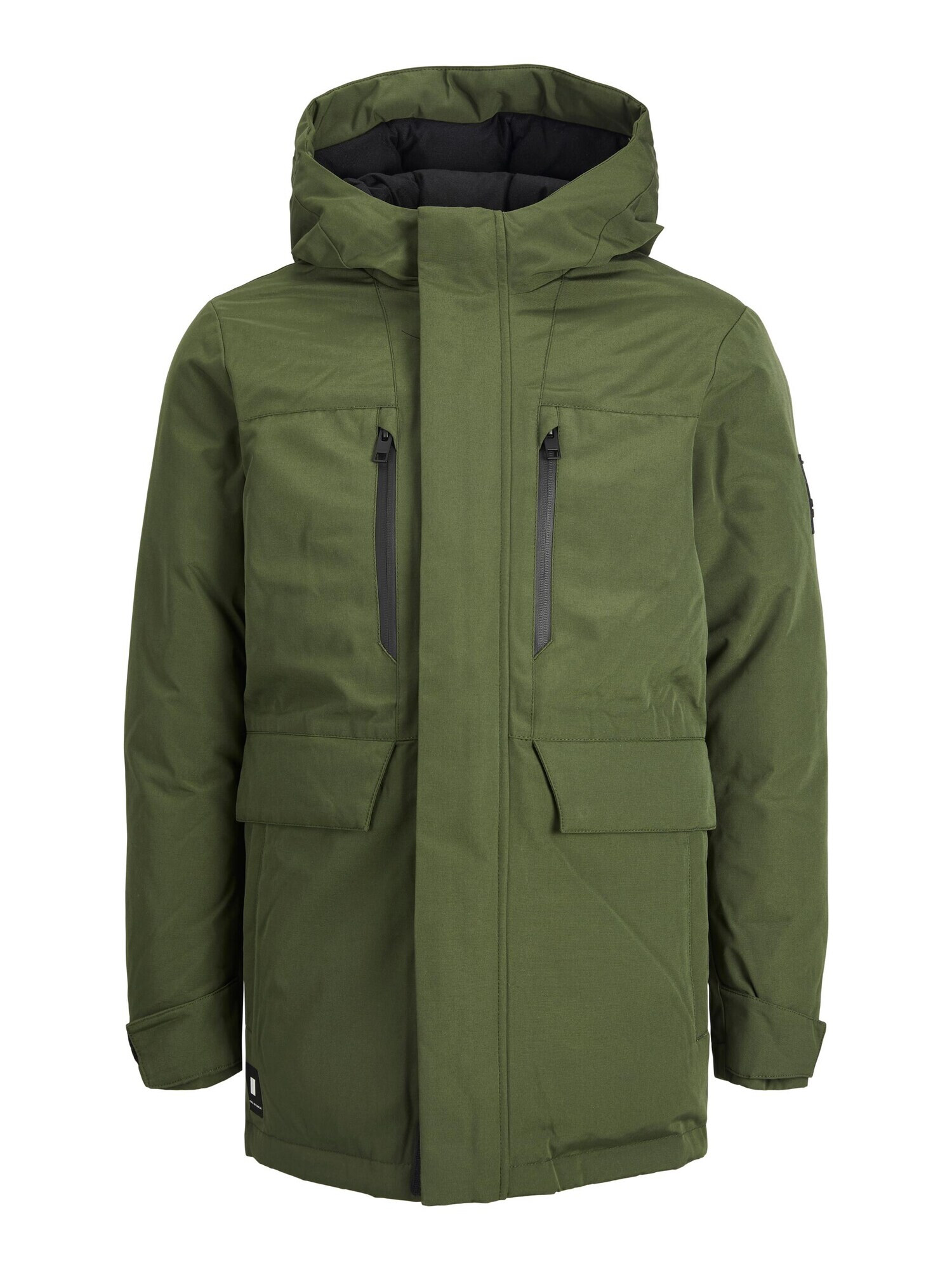 Jack & Jones Junior Zimska jakna 'Bach' temno zelena - Pepit.si