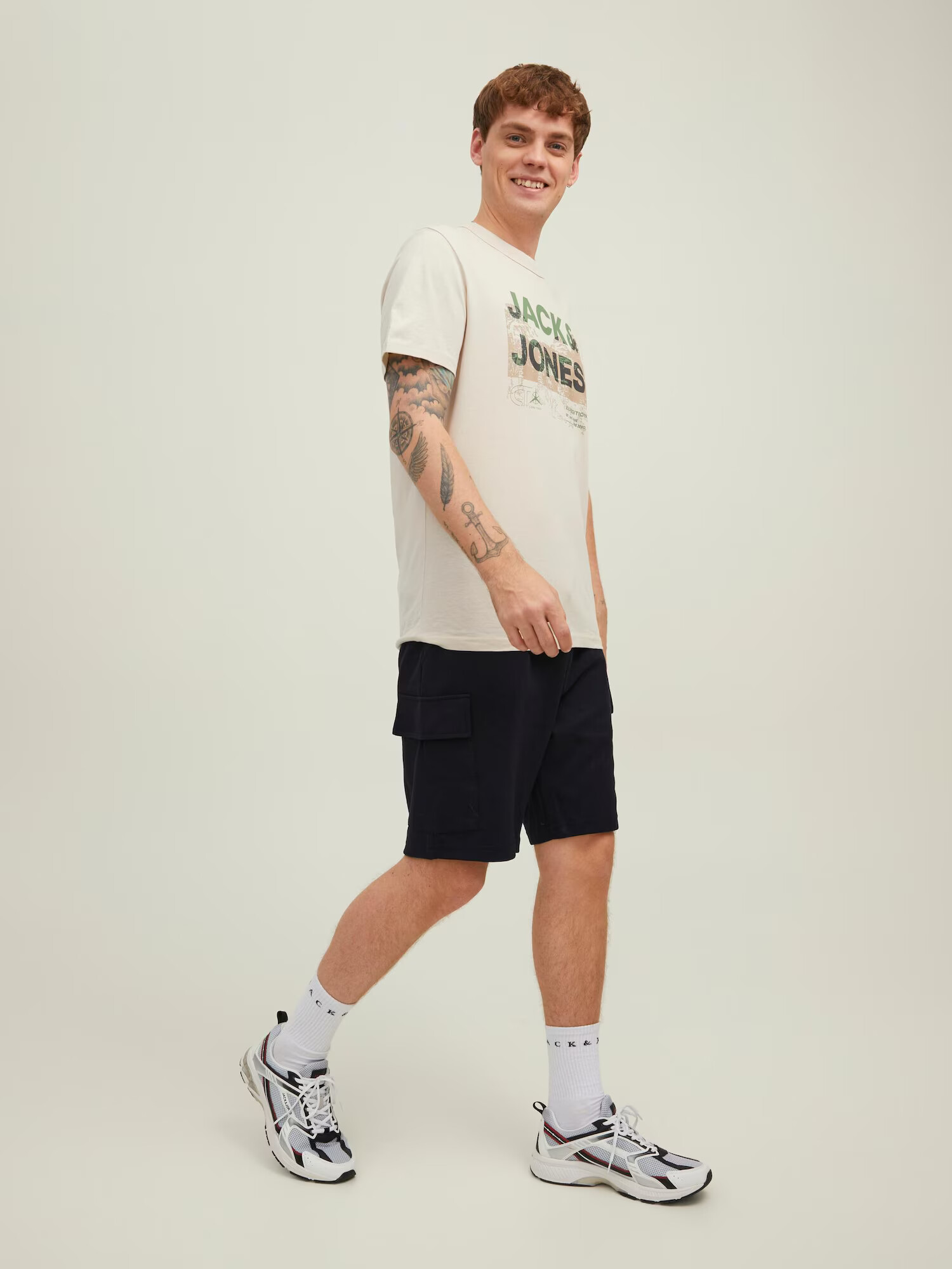 JACK & JONES Kargo hlače črna - Pepit.si