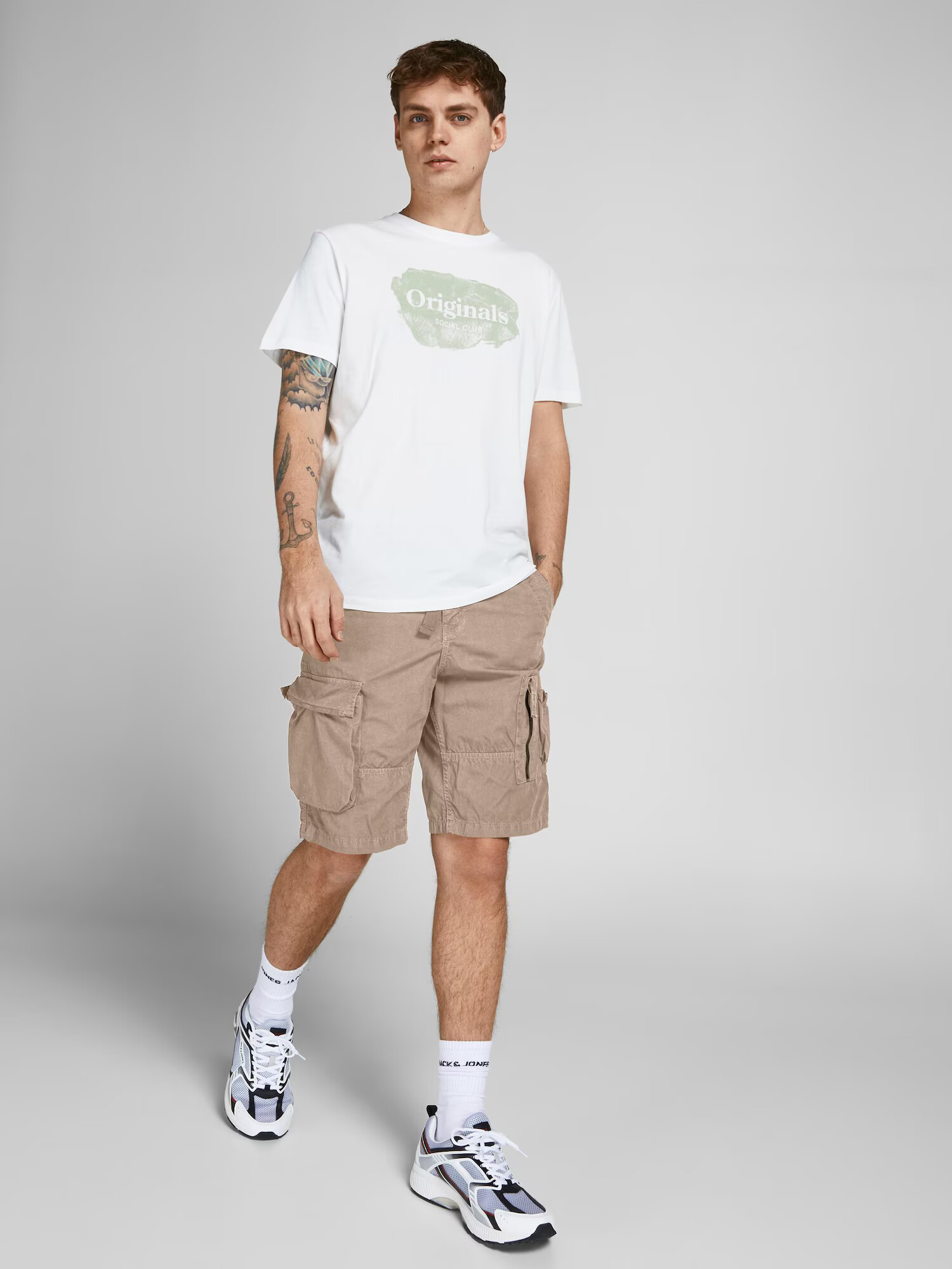 JACK & JONES Kargo hlače 'JUDE' temno siva - Pepit.si