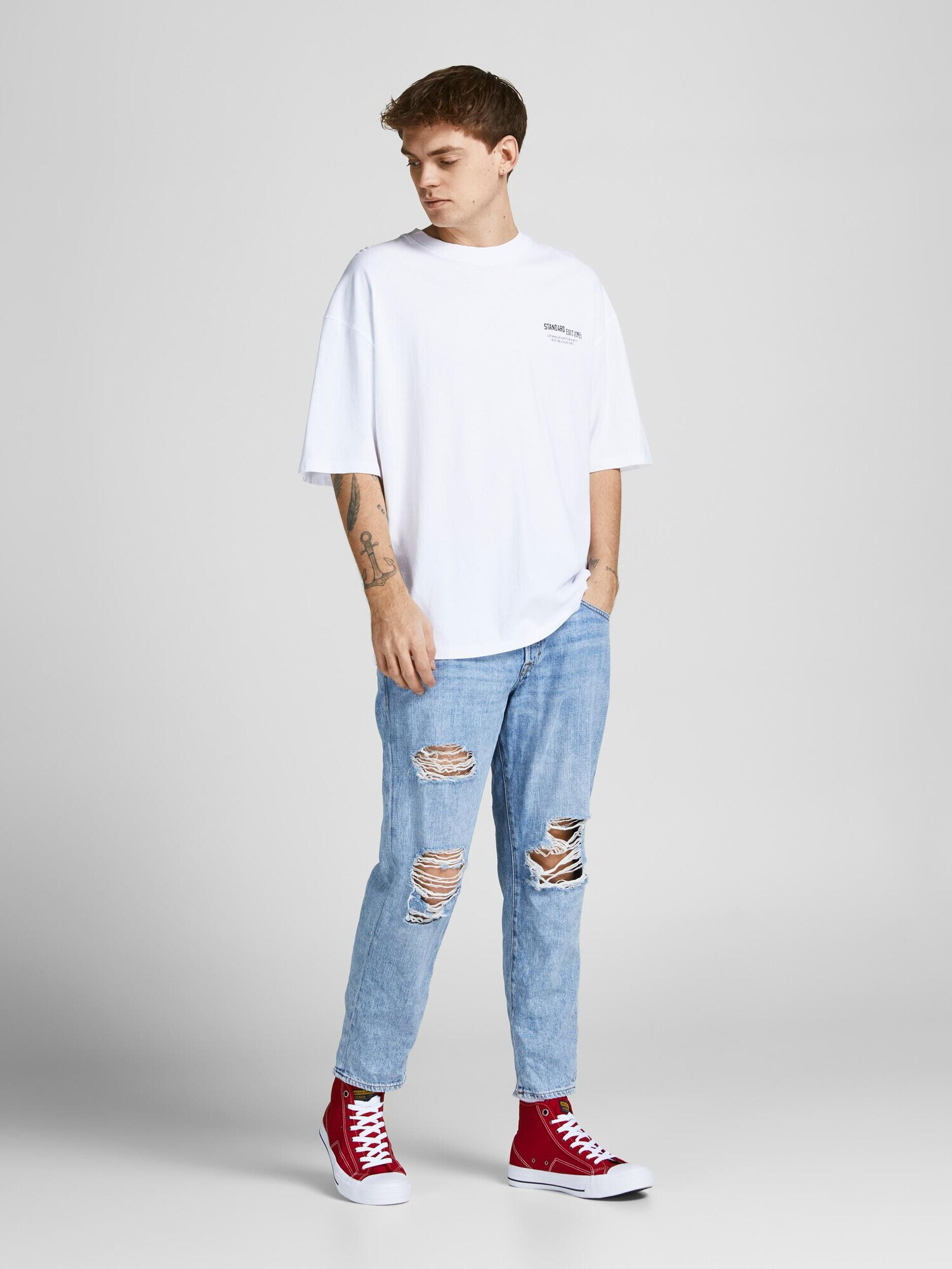 JACK & JONES Kavbojke 'Chris' moder denim - Pepit.si