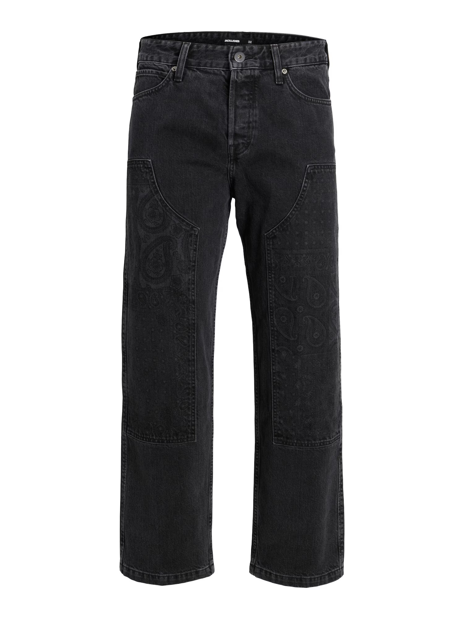 JACK & JONES Kavbojke 'EDDIE CARPENTER' črn denim - Pepit.si