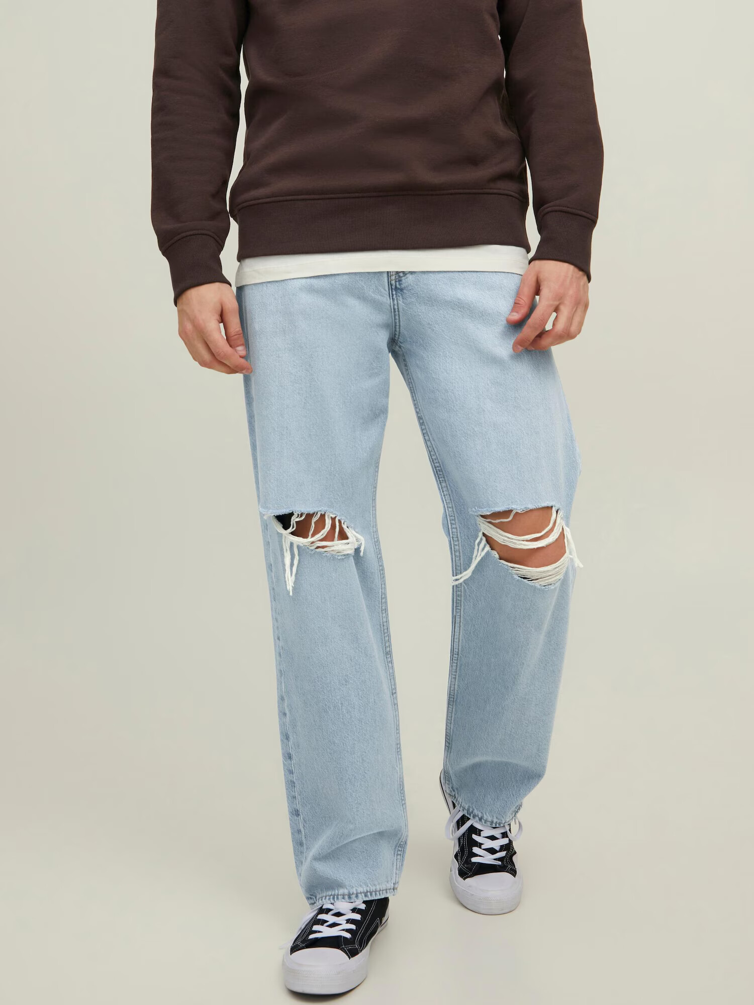 JACK & JONES Kavbojke 'EDDIE' moder denim - Pepit.si