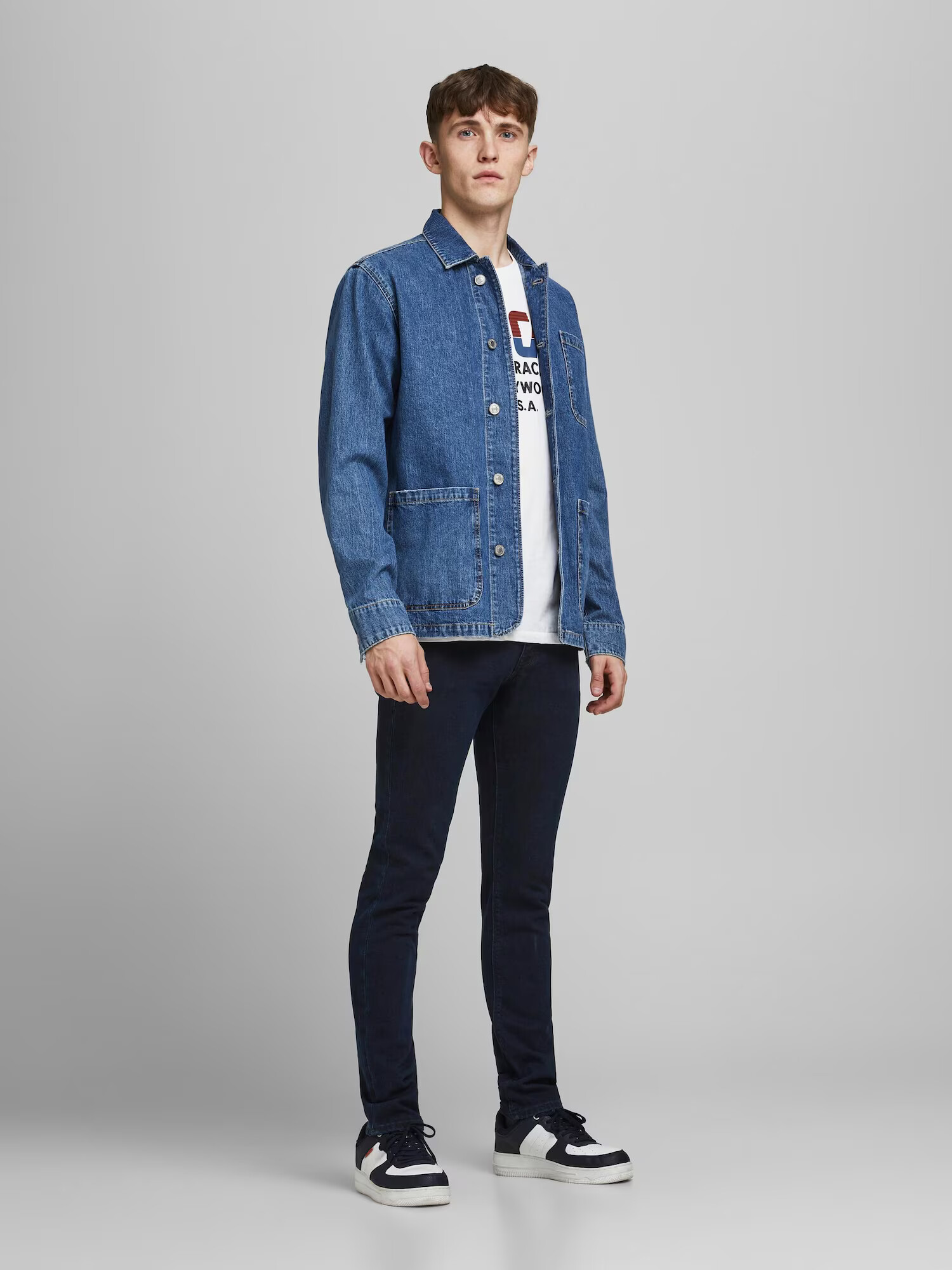 JACK & JONES Kavbojke 'Glenn Felix' temno modra - Pepit.si