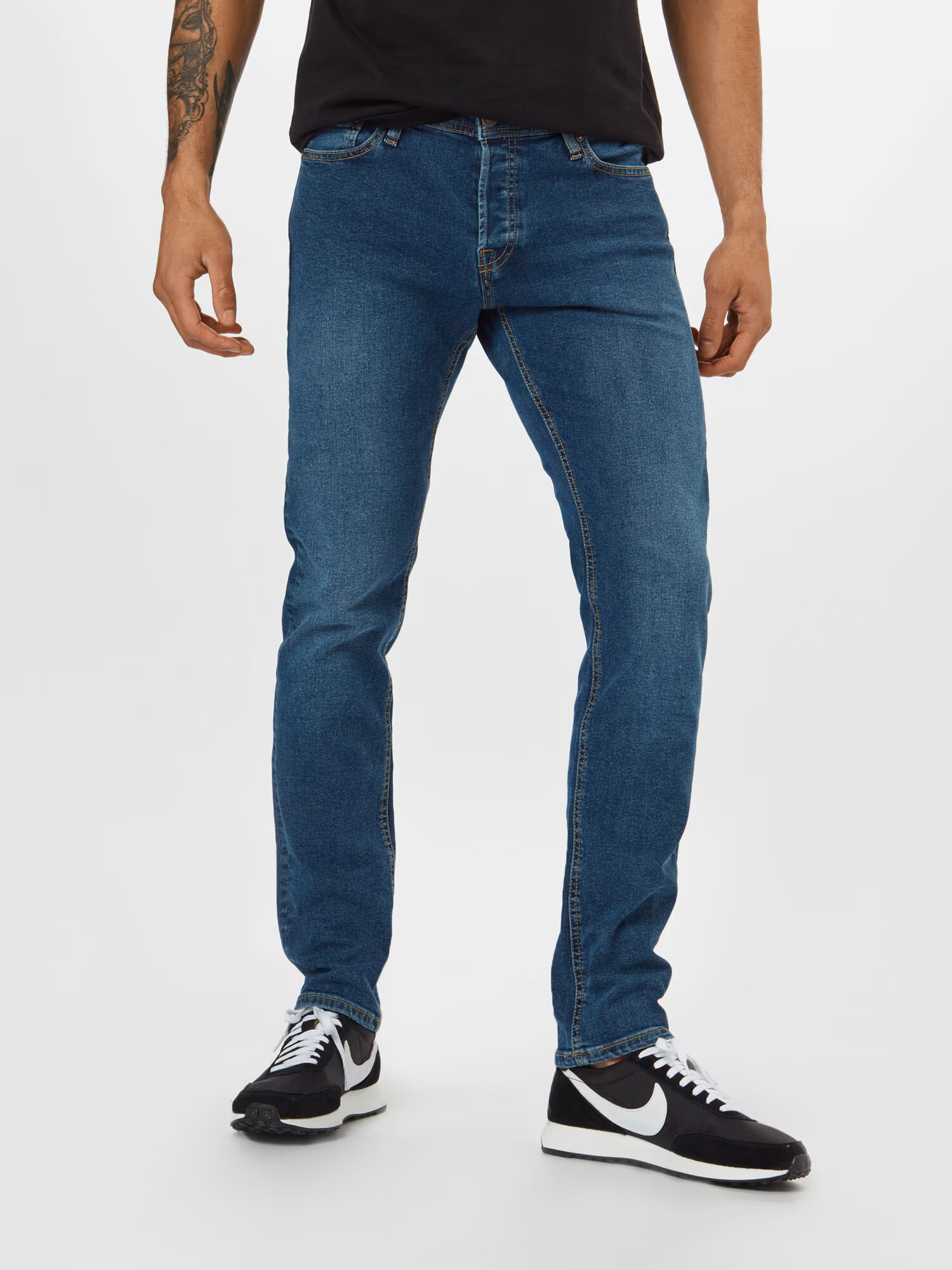 JACK & JONES Kavbojke 'Glenn' moder denim - Pepit.si