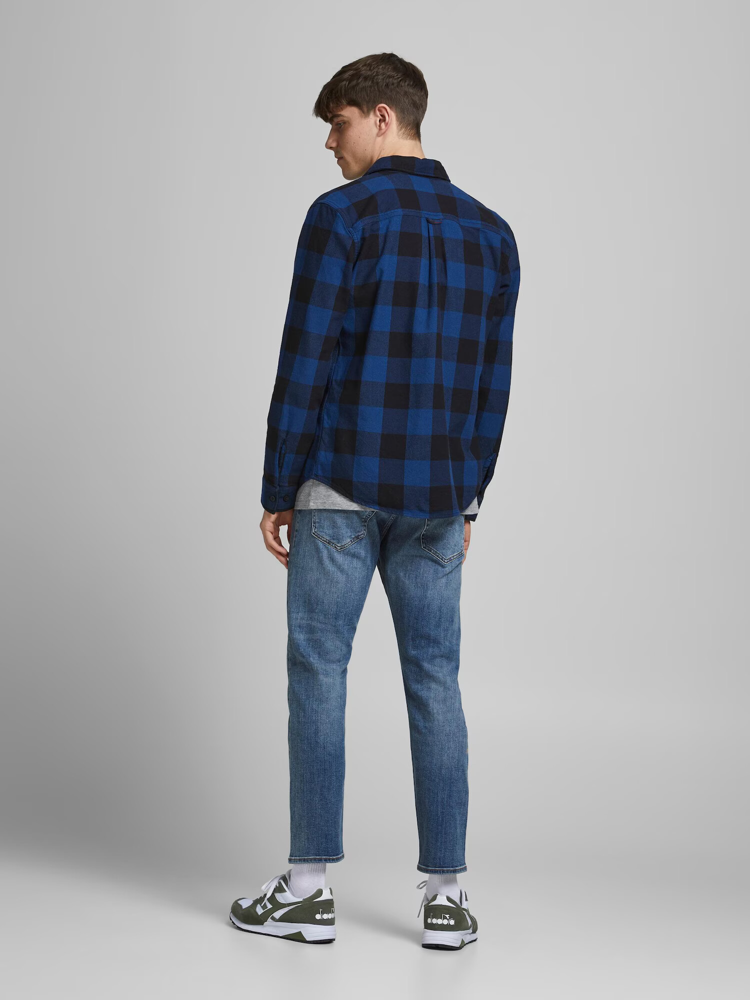 JACK & JONES Kavbojke 'Glenn' moder denim - Pepit.si