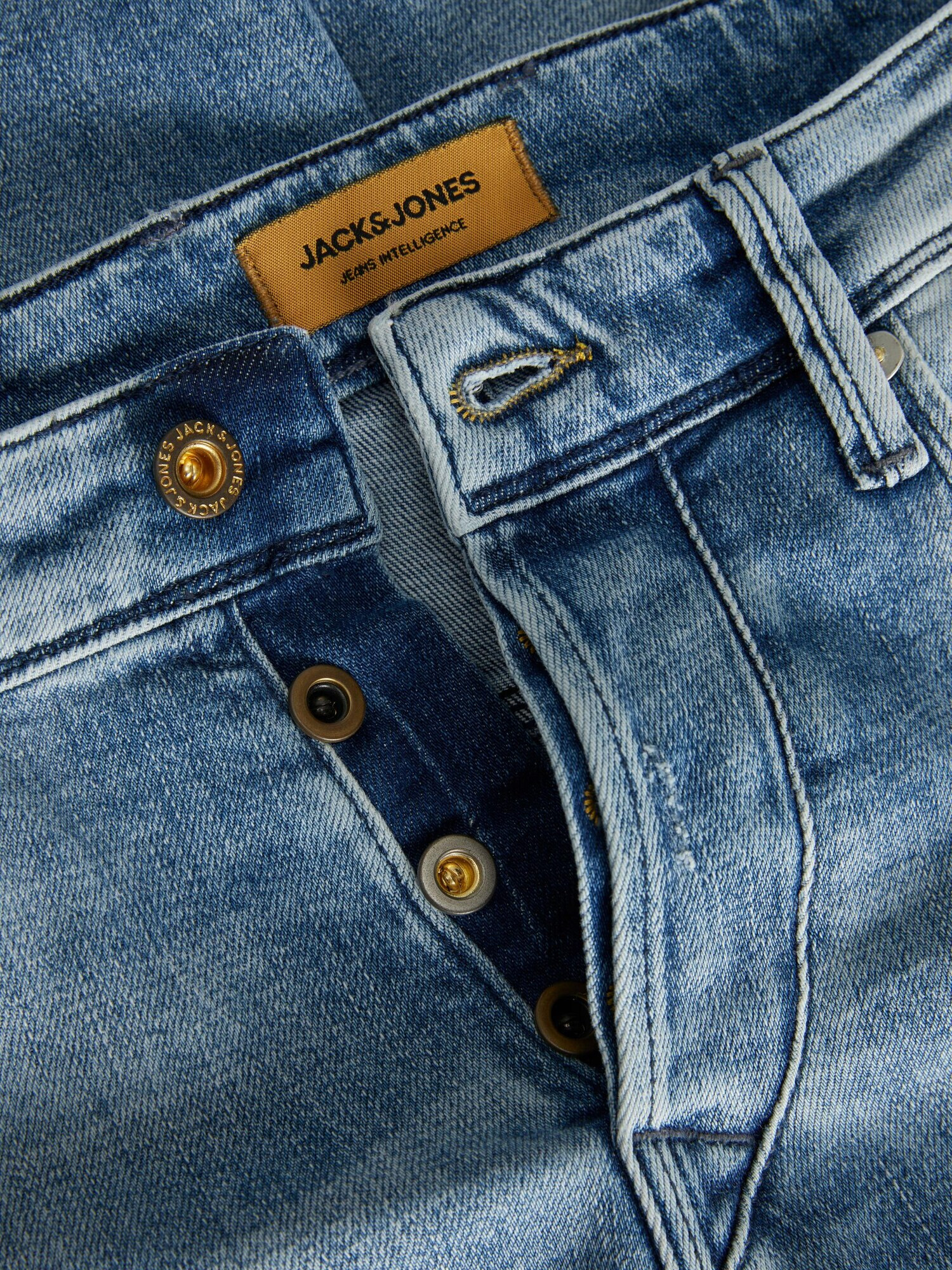 JACK & JONES Kavbojke 'Glenn' moder denim - Pepit.si