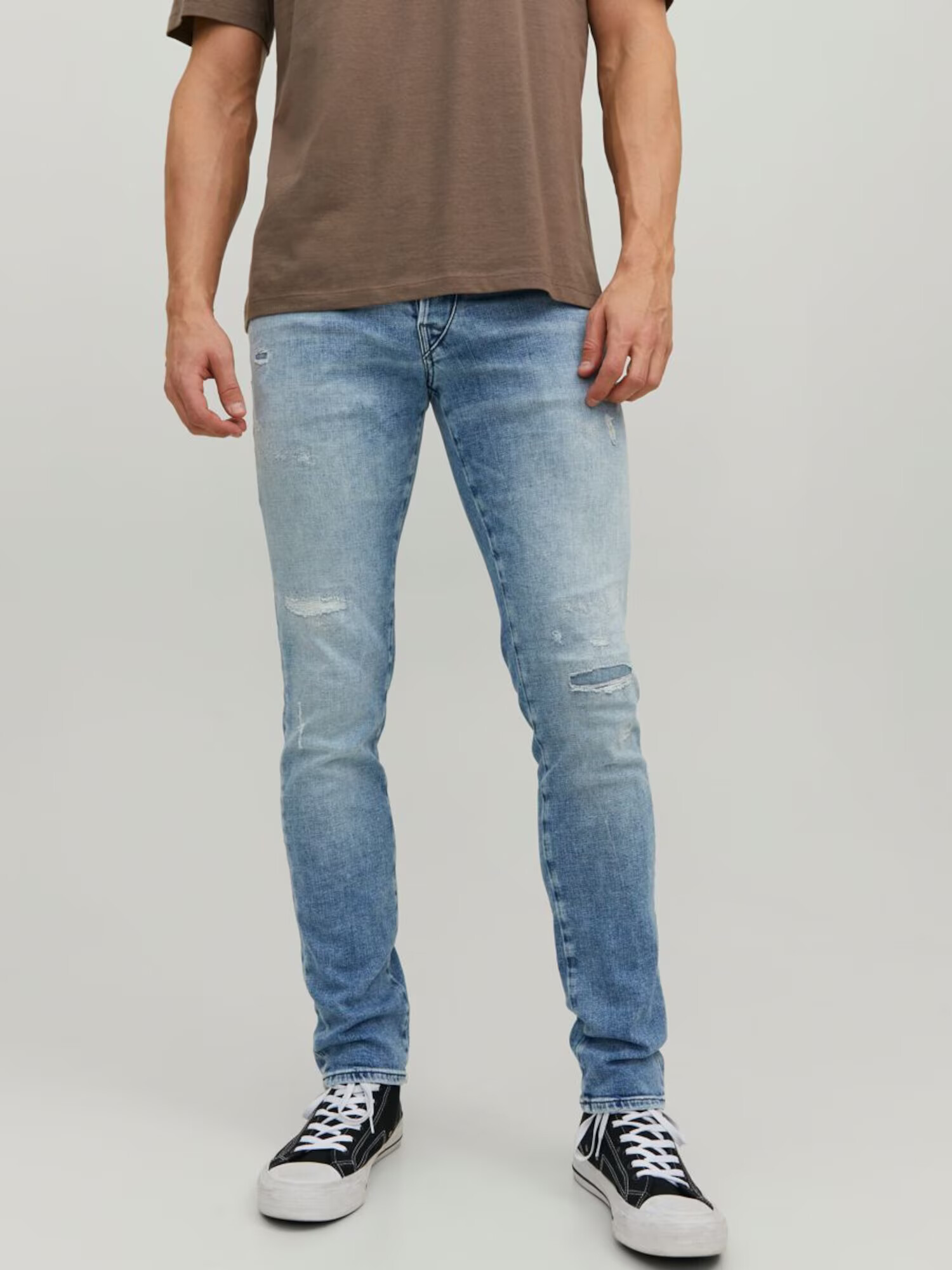 JACK & JONES Kavbojke 'Glenn' moder denim - Pepit.si