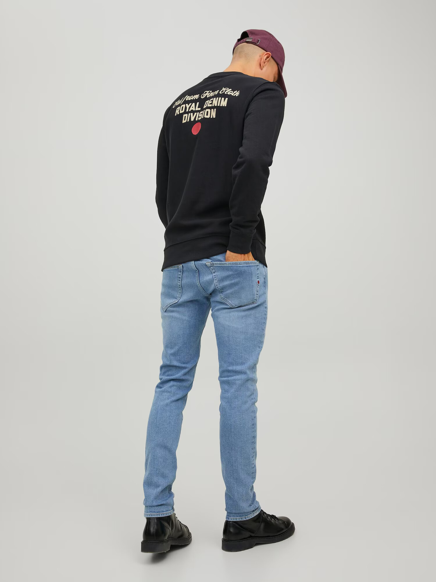 JACK & JONES Kavbojke 'Glenn' moder denim - Pepit.si