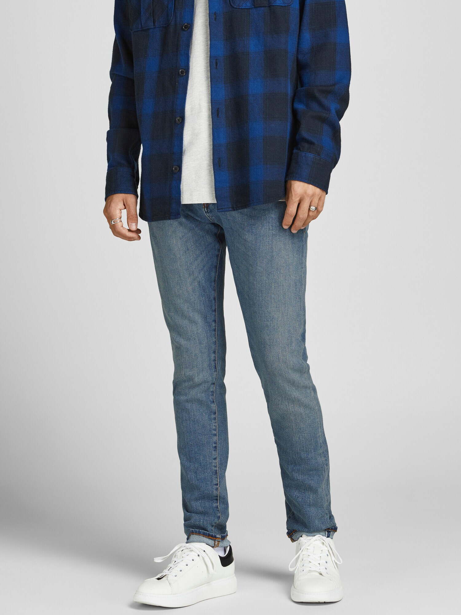 JACK & JONES Kavbojke 'Glenn Royal' moder denim - Pepit.si