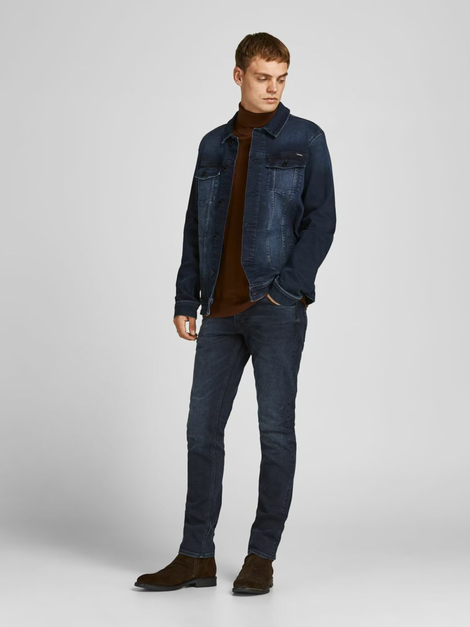 JACK & JONES Kavbojke 'Glenn' temno modra - Pepit.si