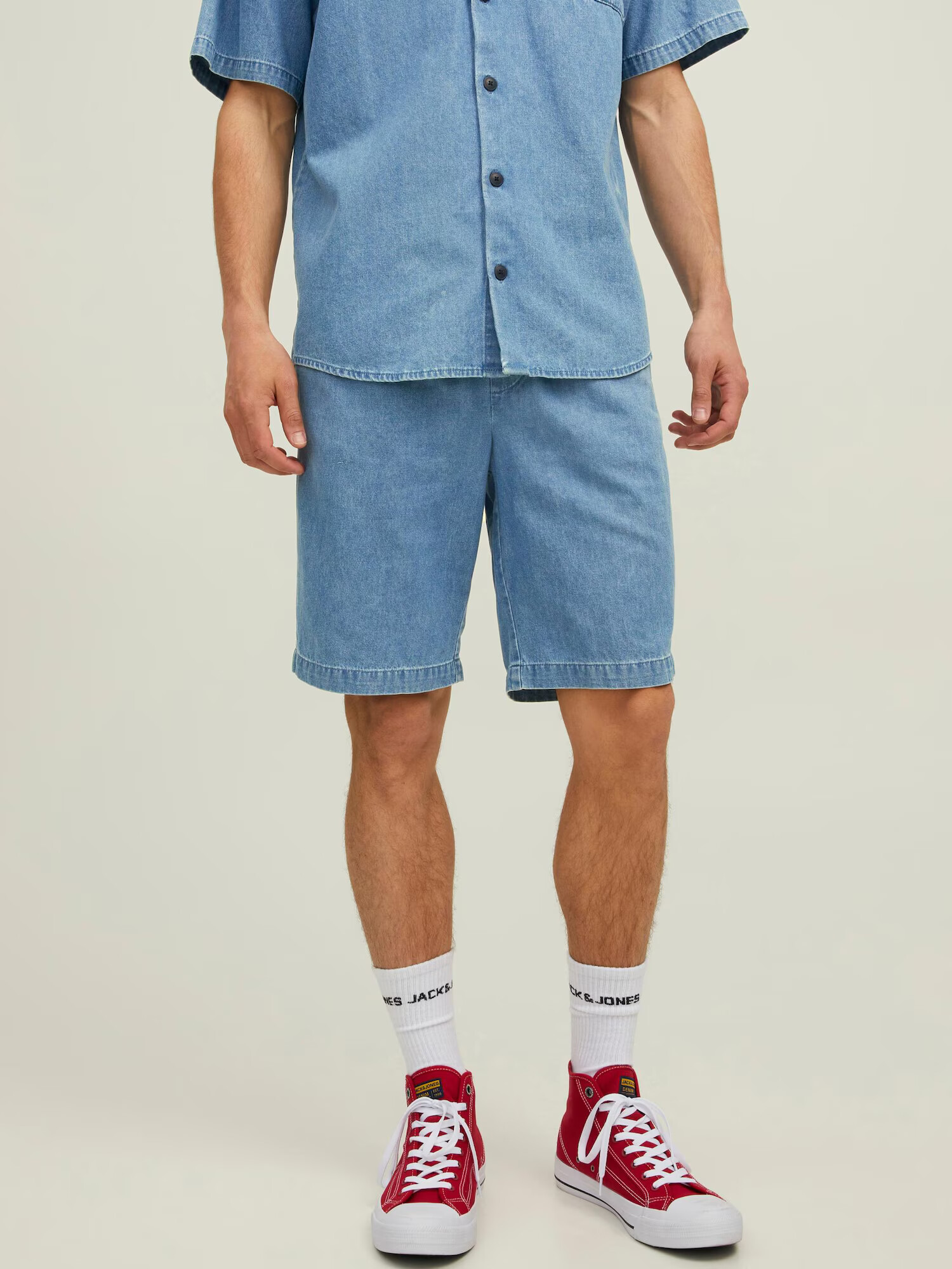 JACK & JONES Kavbojke 'LEO' moder denim - Pepit.si