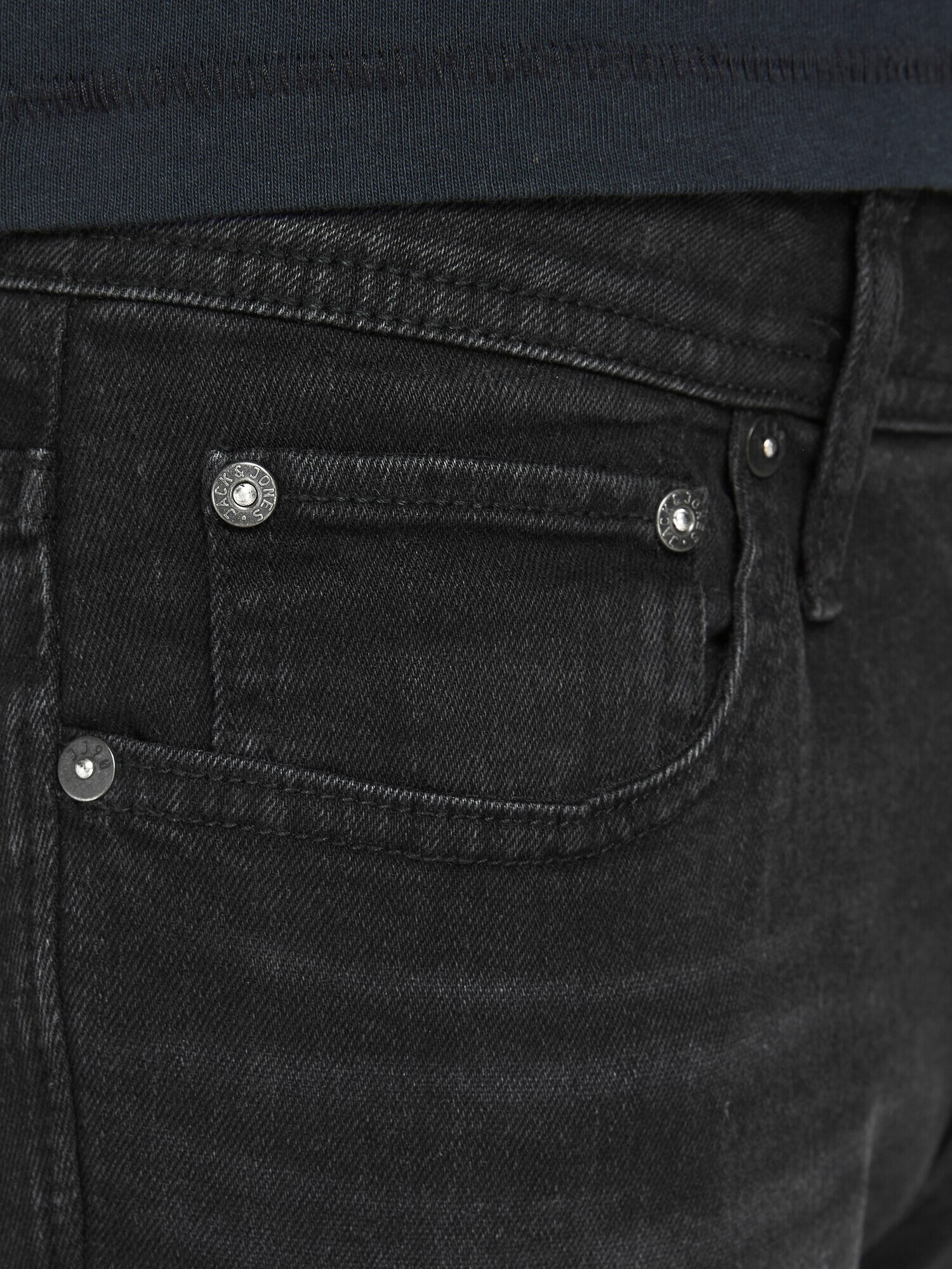 JACK & JONES Kavbojke 'Liam' črn denim - Pepit.si