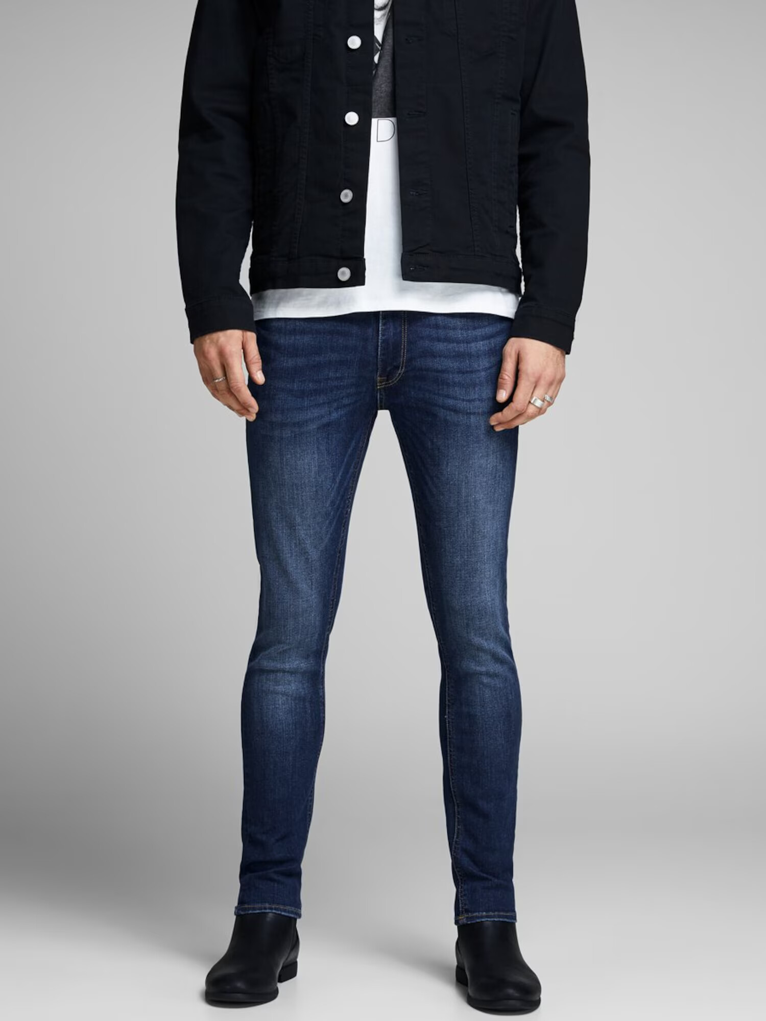 JACK & JONES Kavbojke 'Liam' moder denim - Pepit.si