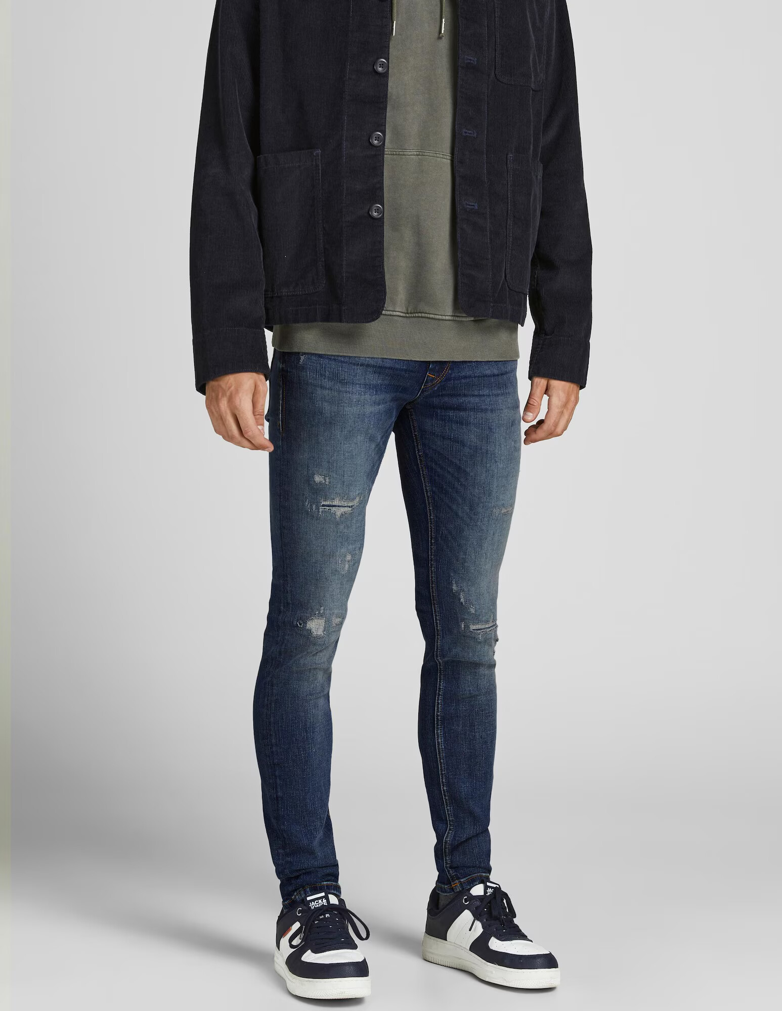 JACK & JONES Kavbojke 'LIAM' temno modra - Pepit.si