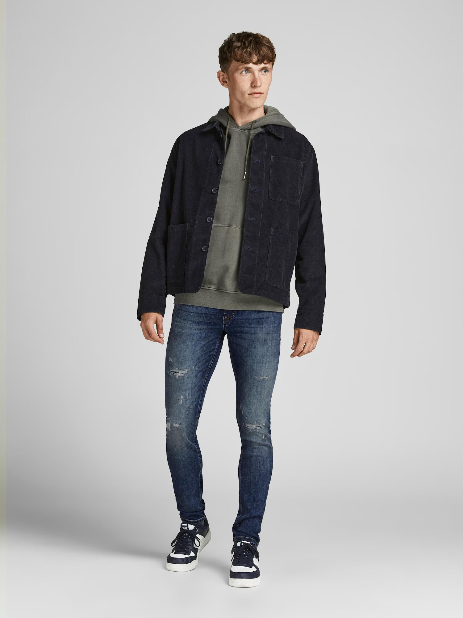 JACK & JONES Kavbojke 'LIAM' temno modra - Pepit.si