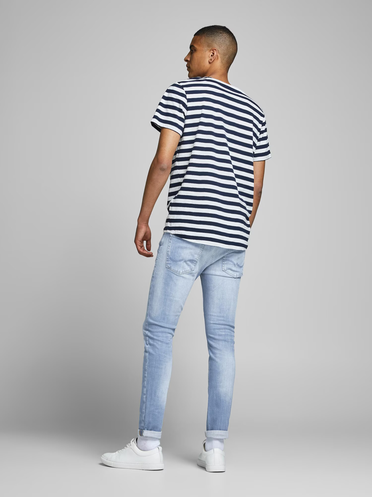 JACK & JONES Kavbojke 'Liam' moder denim - Pepit.si