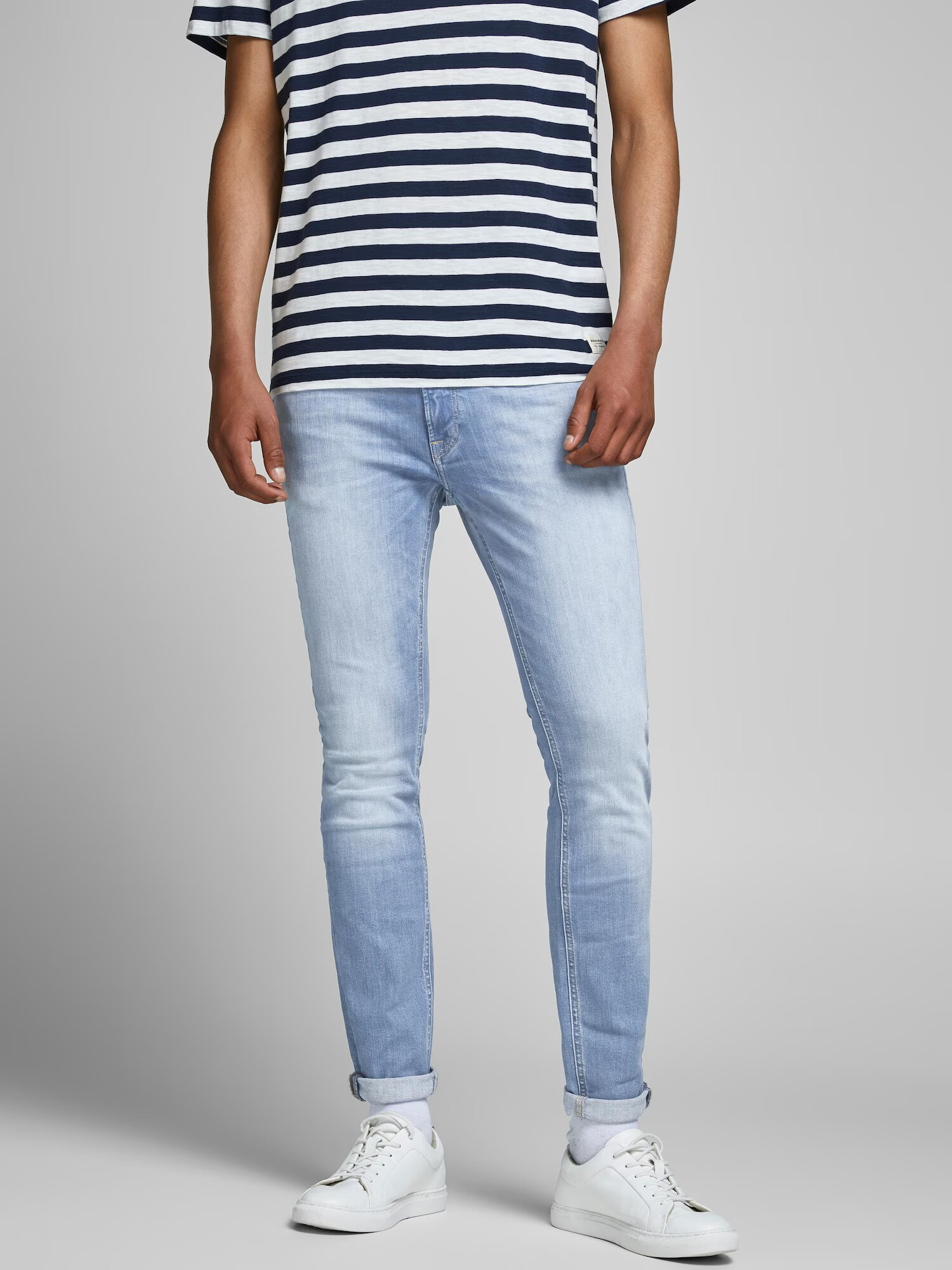 JACK & JONES Kavbojke 'Liam' moder denim - Pepit.si