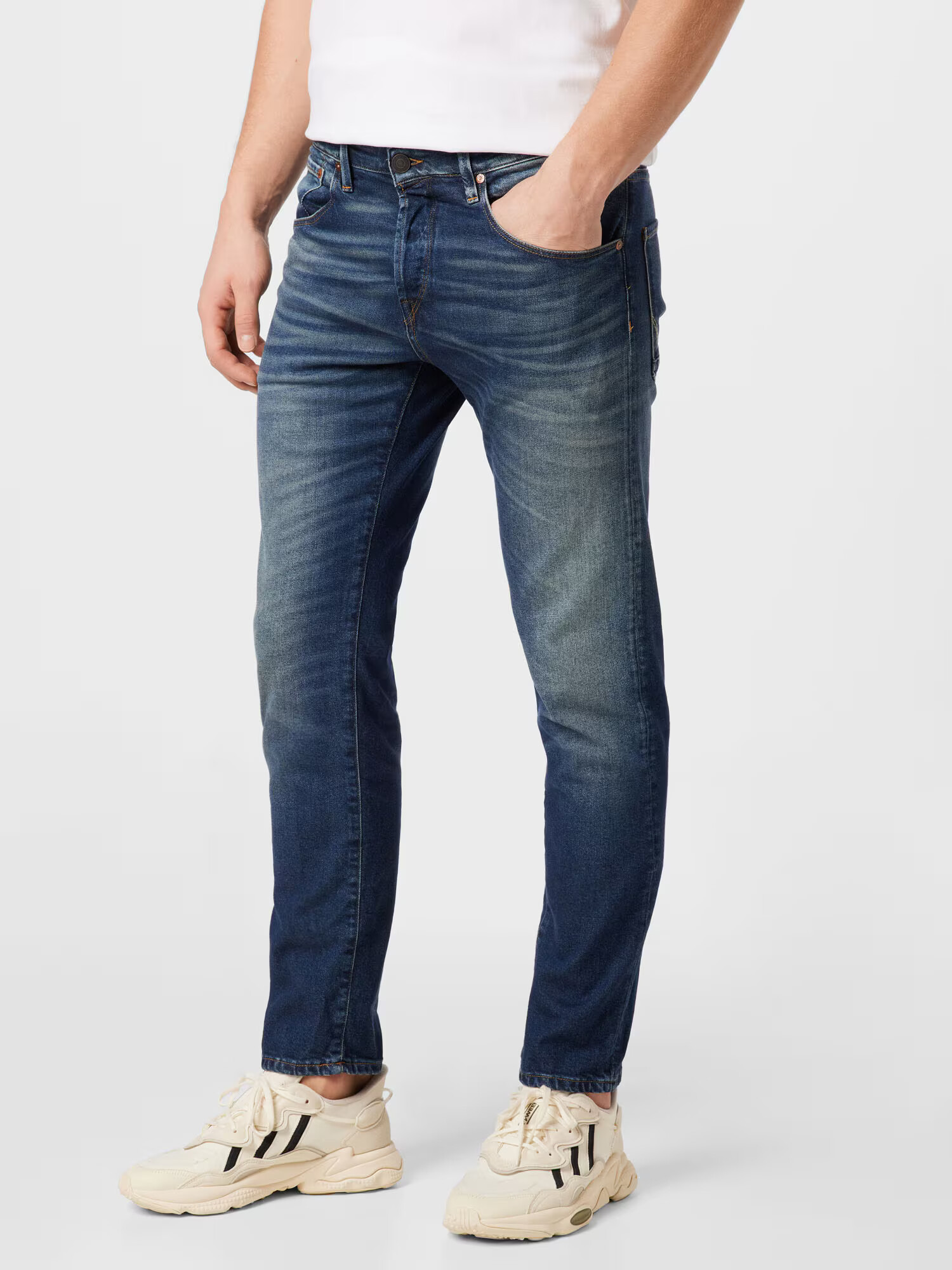 JACK & JONES Kavbojke 'Mike Davis' moder denim - Pepit.si