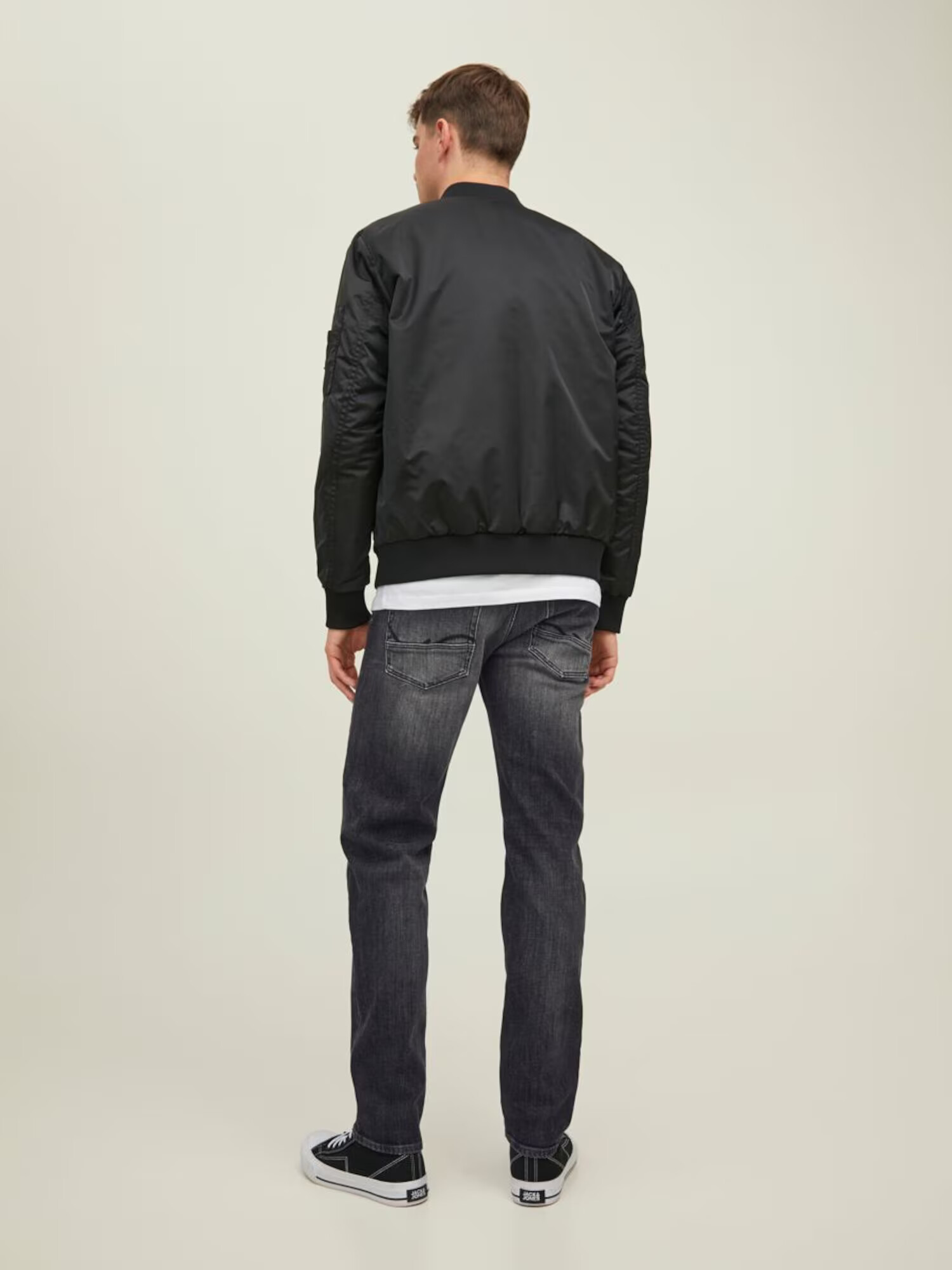 JACK & JONES Kavbojke 'Mike Wood' črn denim - Pepit.si