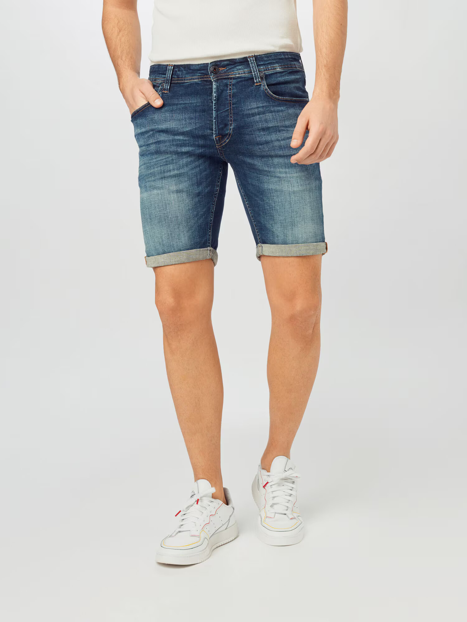 JACK & JONES Kavbojke moder denim - Pepit.si