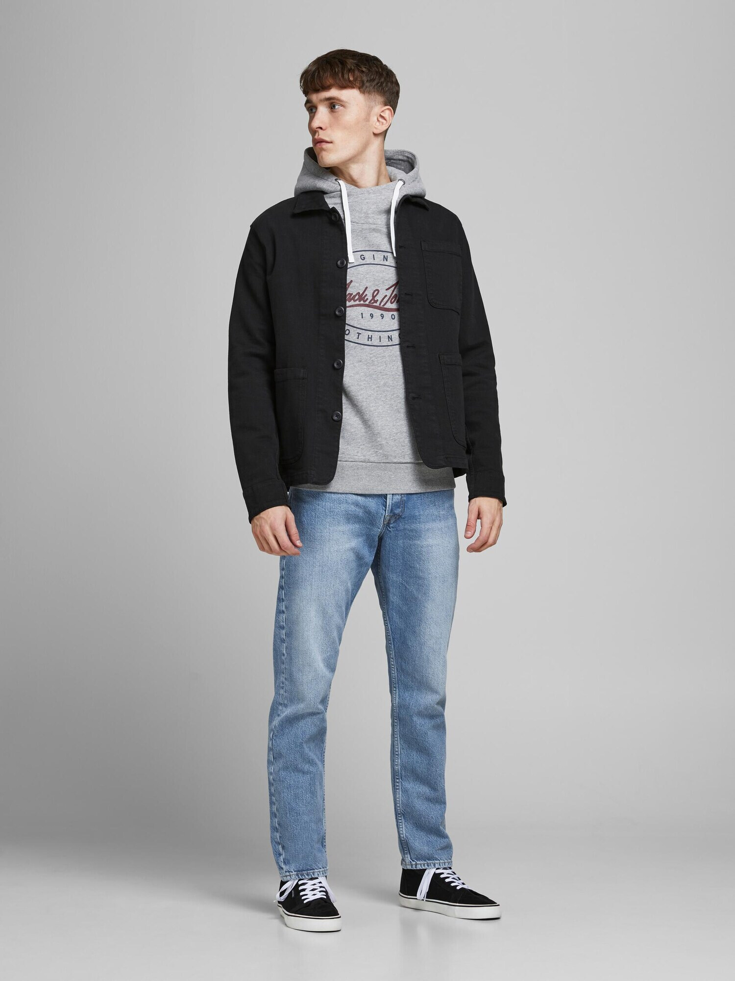 JACK & JONES Kavbojke moder denim - Pepit.si