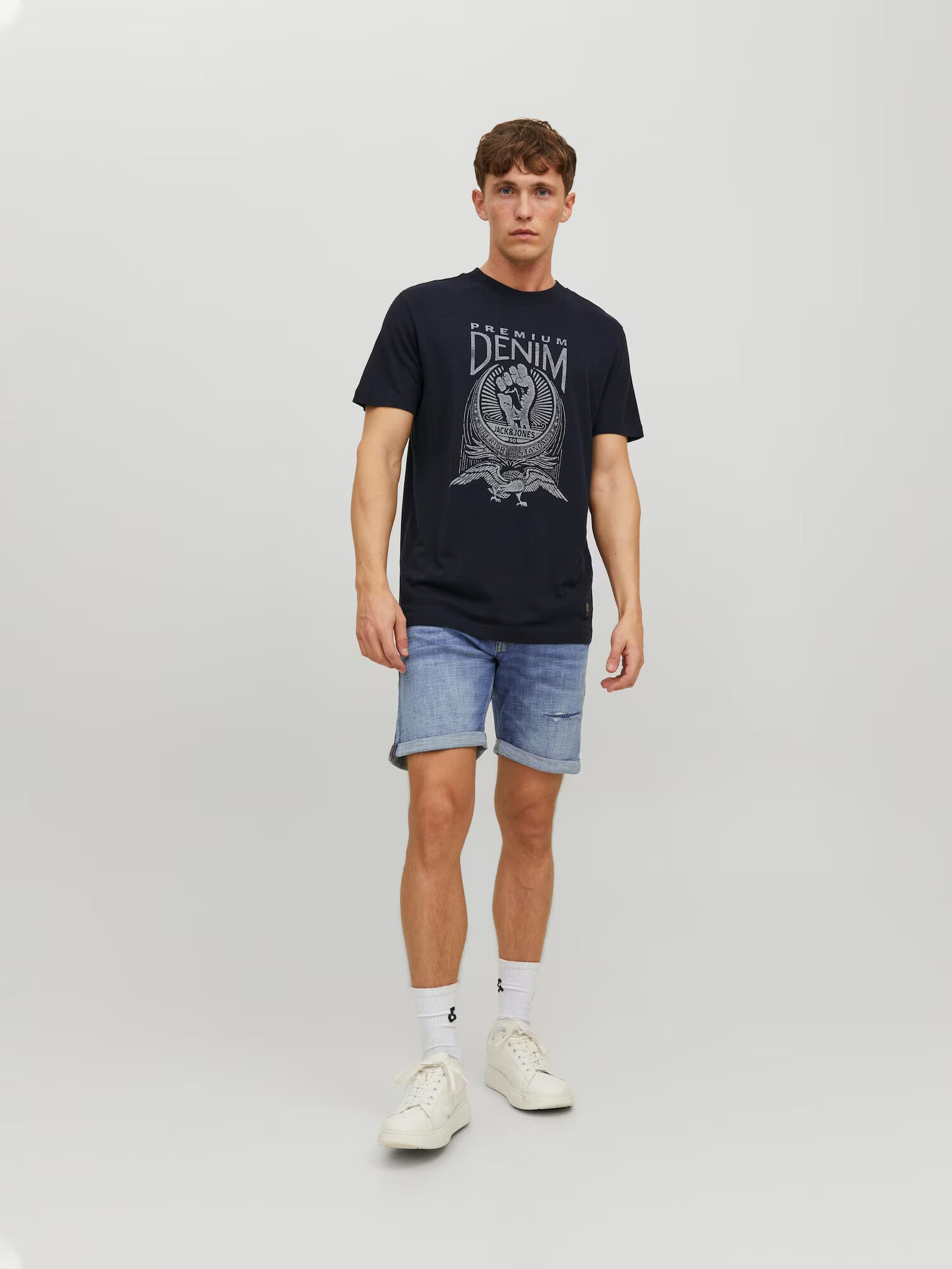 JACK & JONES Kavbojke 'Chris Wood' moder denim - Pepit.si