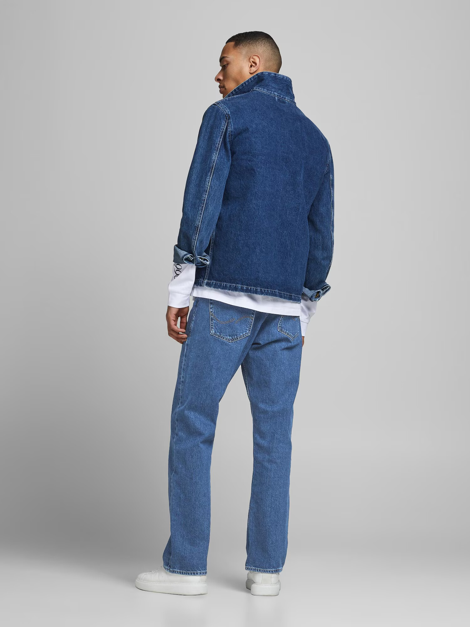 JACK & JONES Kavbojke moder denim - Pepit.si