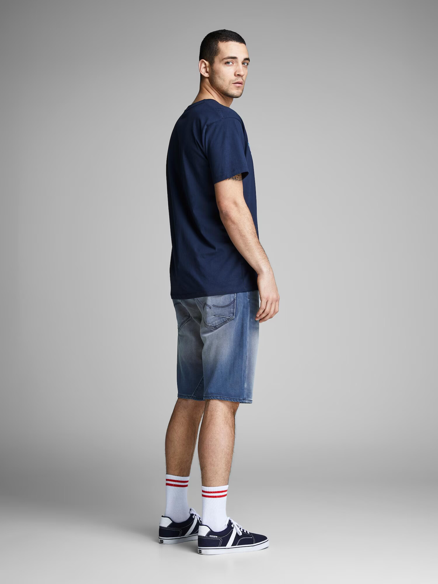 JACK & JONES Kavbojke moder denim / rjava - Pepit.si