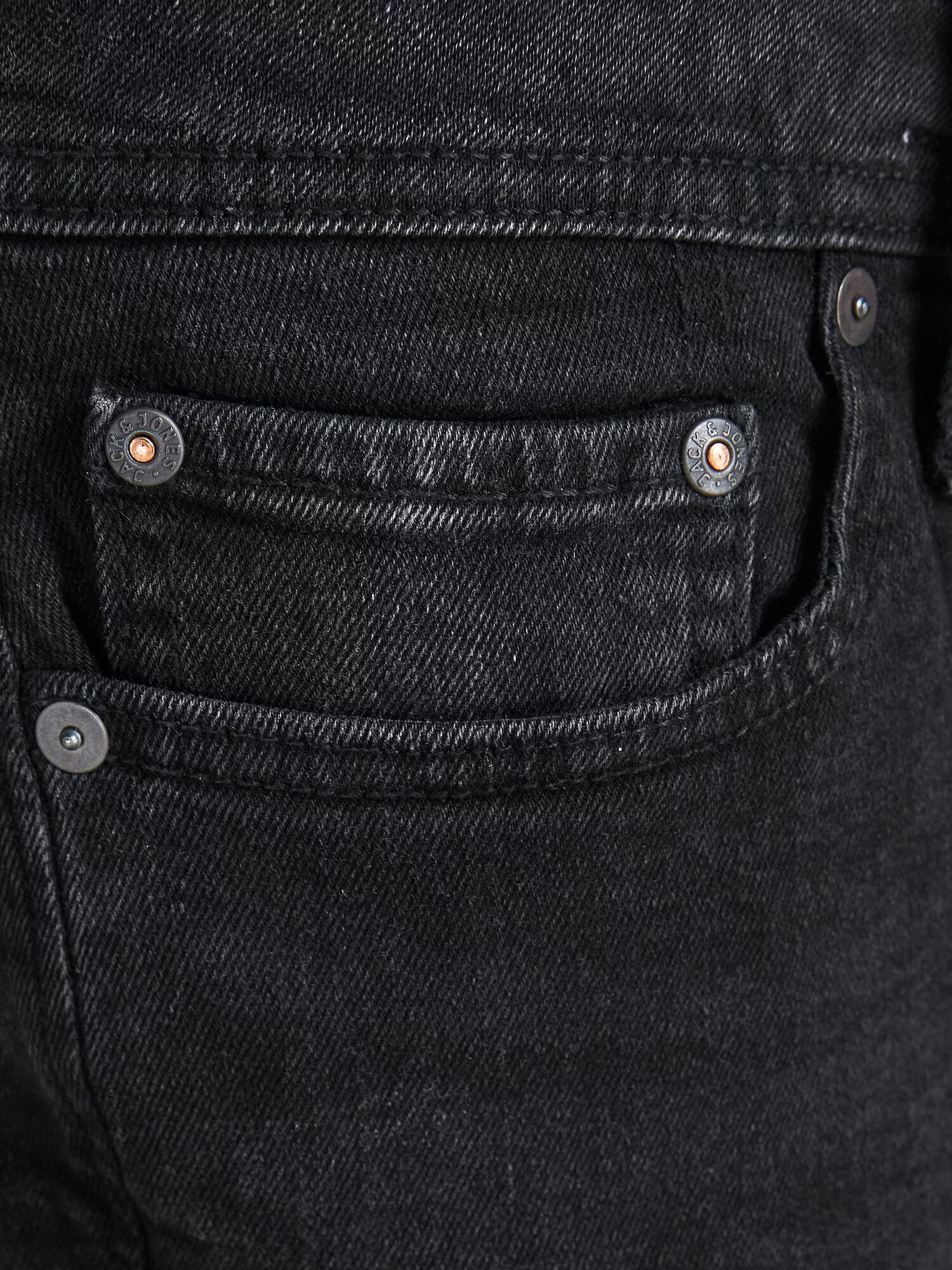 JACK & JONES Kavbojke 'Pete' črn denim - Pepit.si