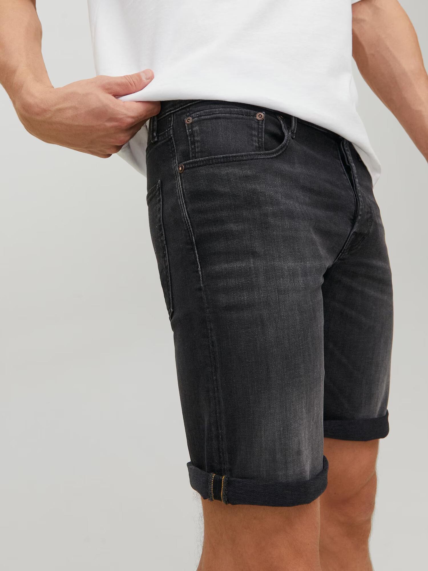 JACK & JONES Kavbojke 'Rick' črn denim - Pepit.si