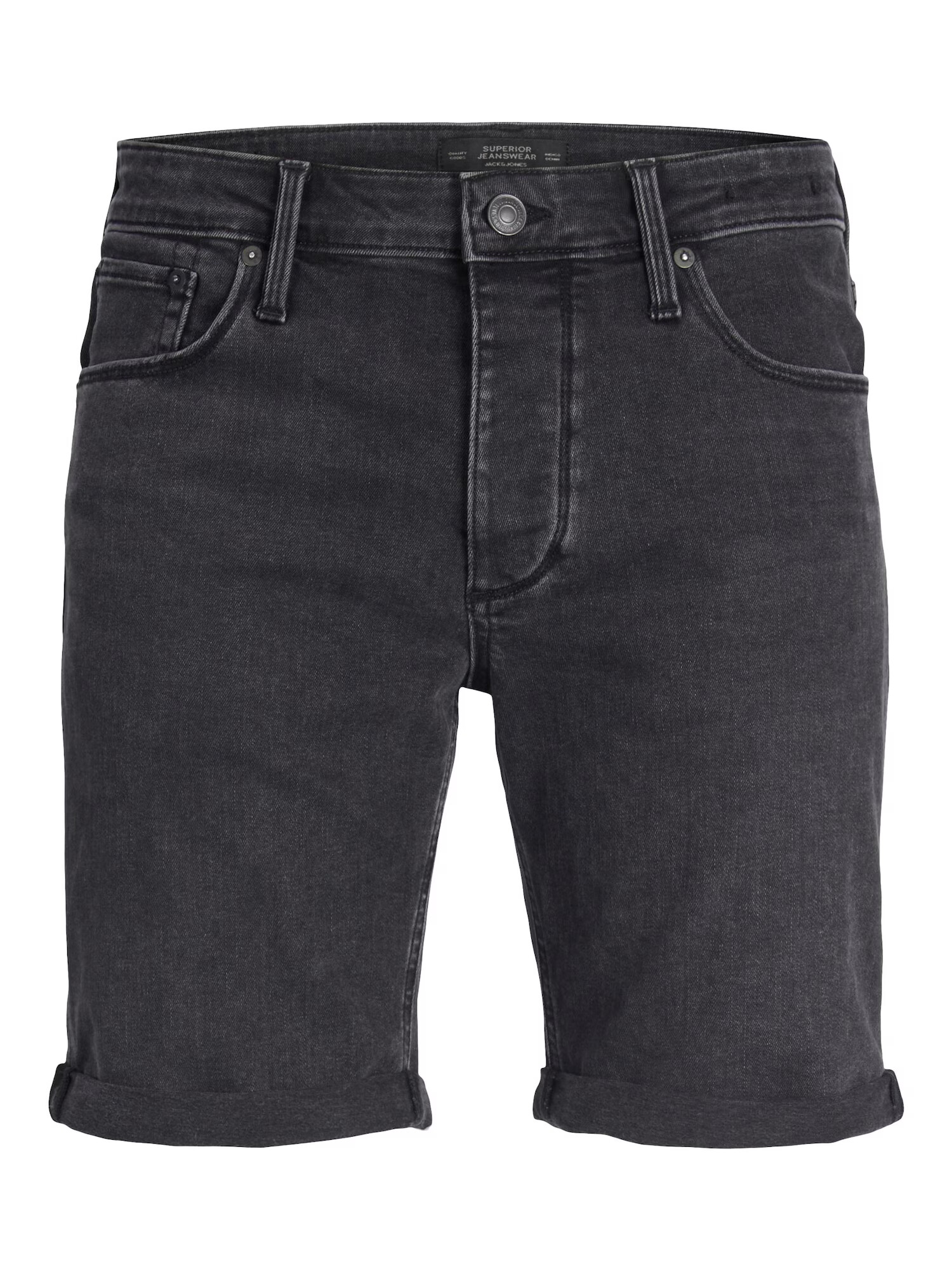 JACK & JONES Kavbojke 'RICK EVAN' črn denim - Pepit.si