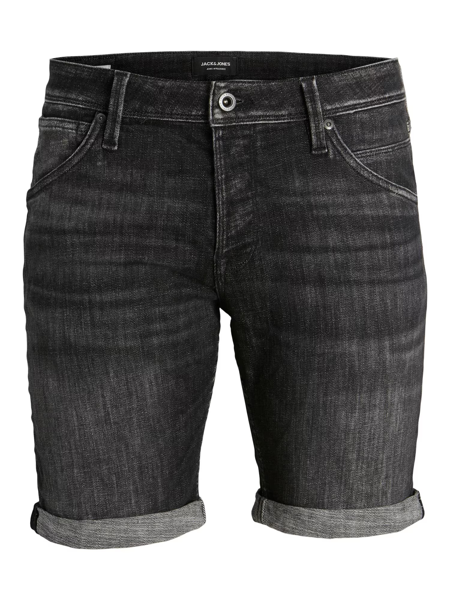 JACK & JONES Kavbojke 'Rick Fox' črn denim - Pepit.si