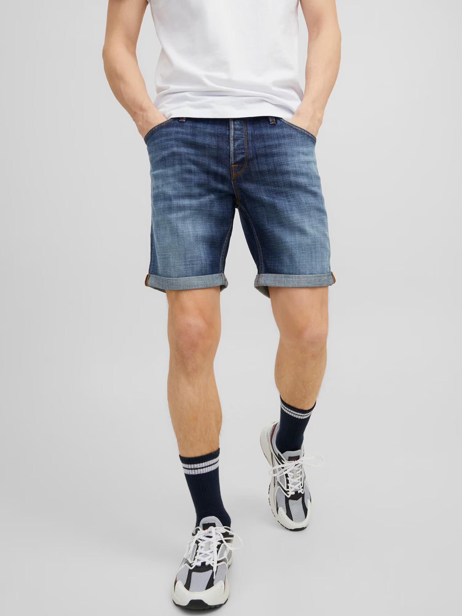 JACK & JONES Kavbojke 'Rick Fox' moder denim - Pepit.si