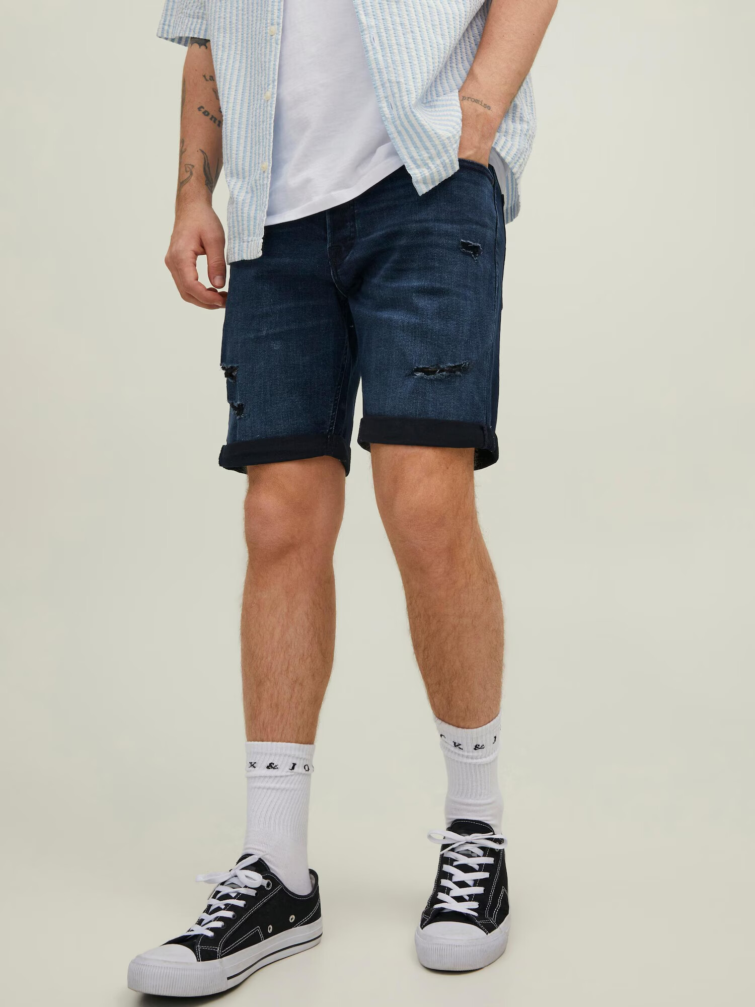 JACK & JONES Kavbojke 'Rick' moder denim - Pepit.si