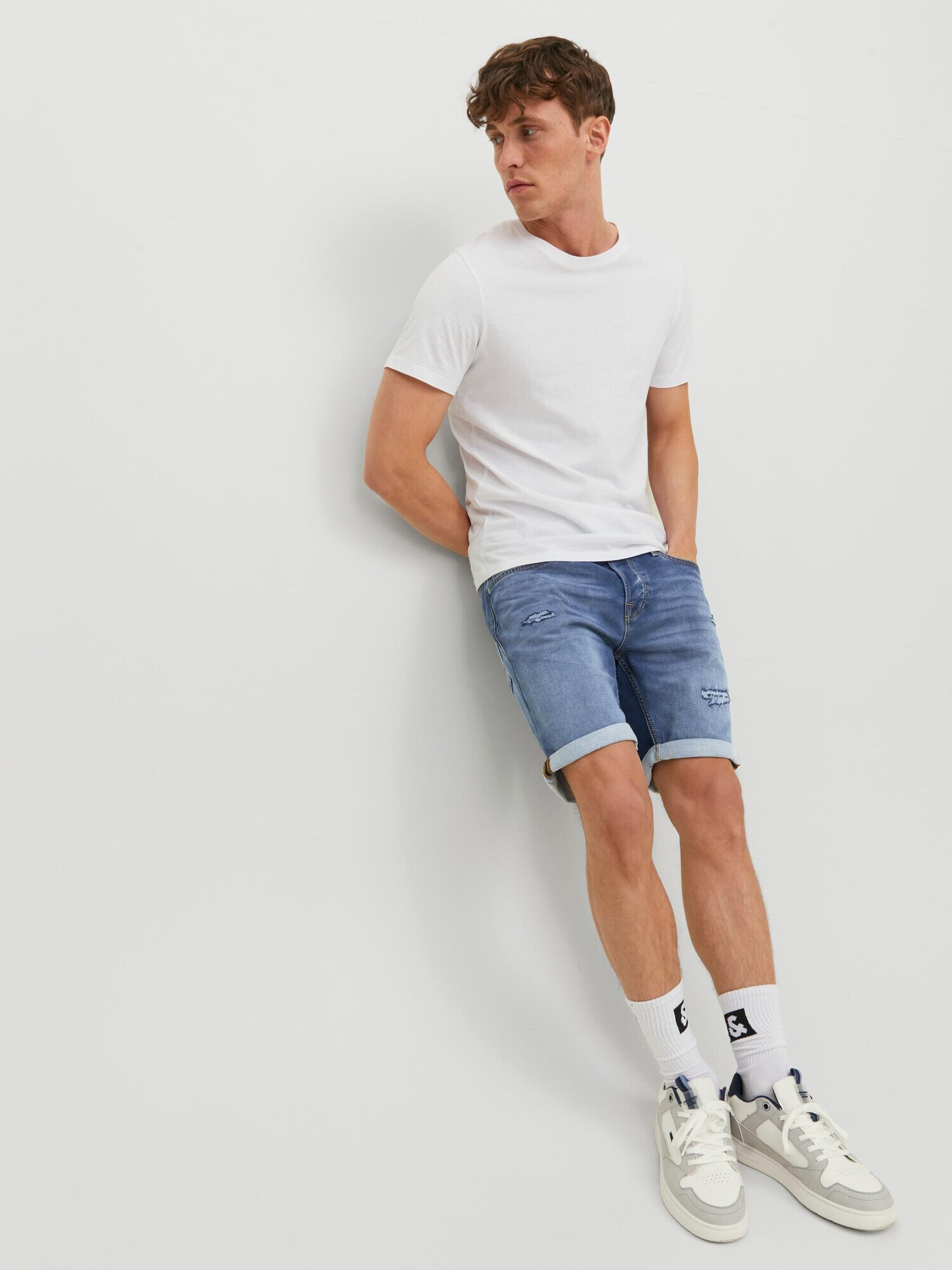 JACK & JONES Kavbojke 'Rick' moder denim - Pepit.si