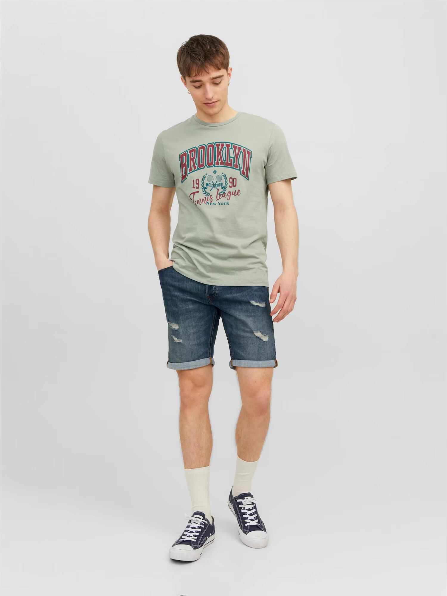 JACK & JONES Kavbojke 'RICK' moder denim - Pepit.si