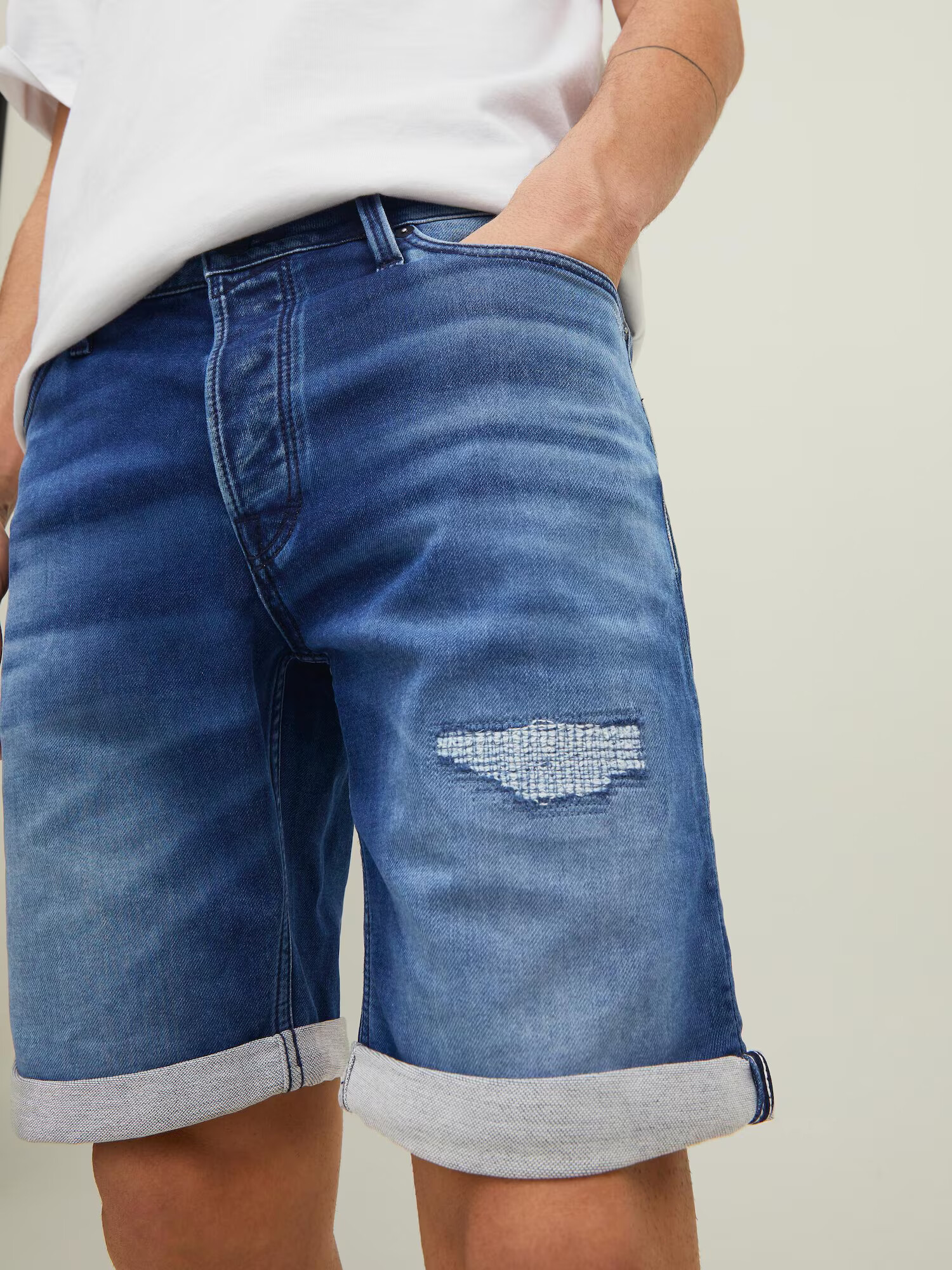 JACK & JONES Kavbojke 'Rick' moder denim - Pepit.si