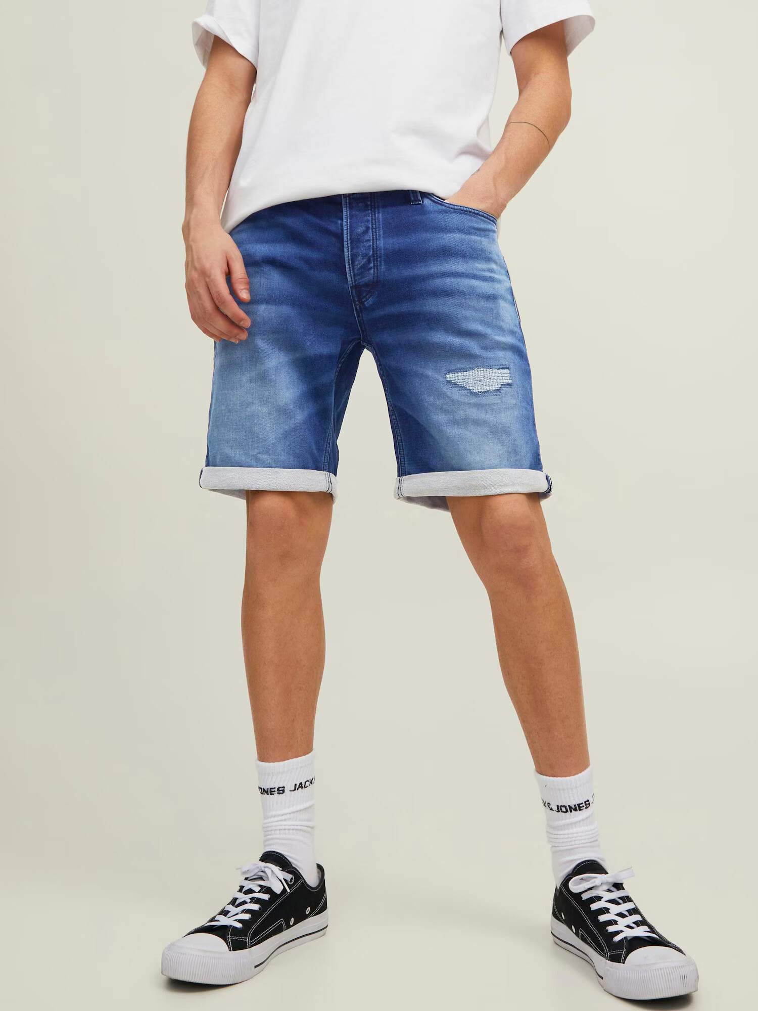 JACK & JONES Kavbojke 'Rick' moder denim - Pepit.si