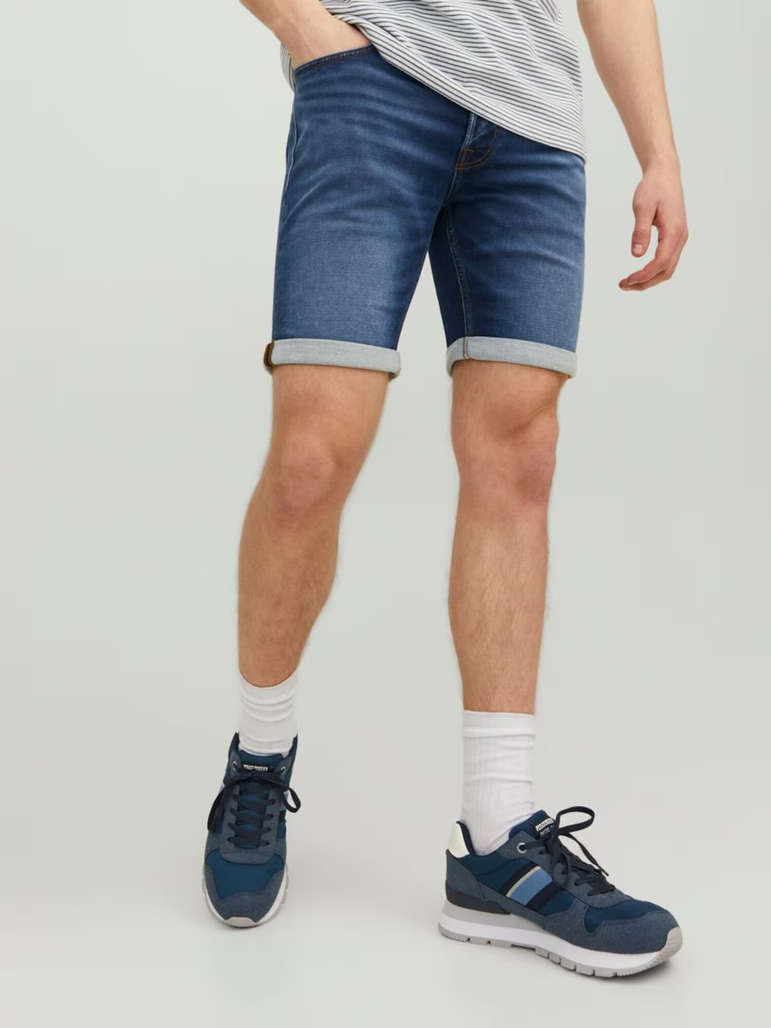 JACK & JONES Kavbojke 'Rick' moder denim / temno modra - Pepit.si