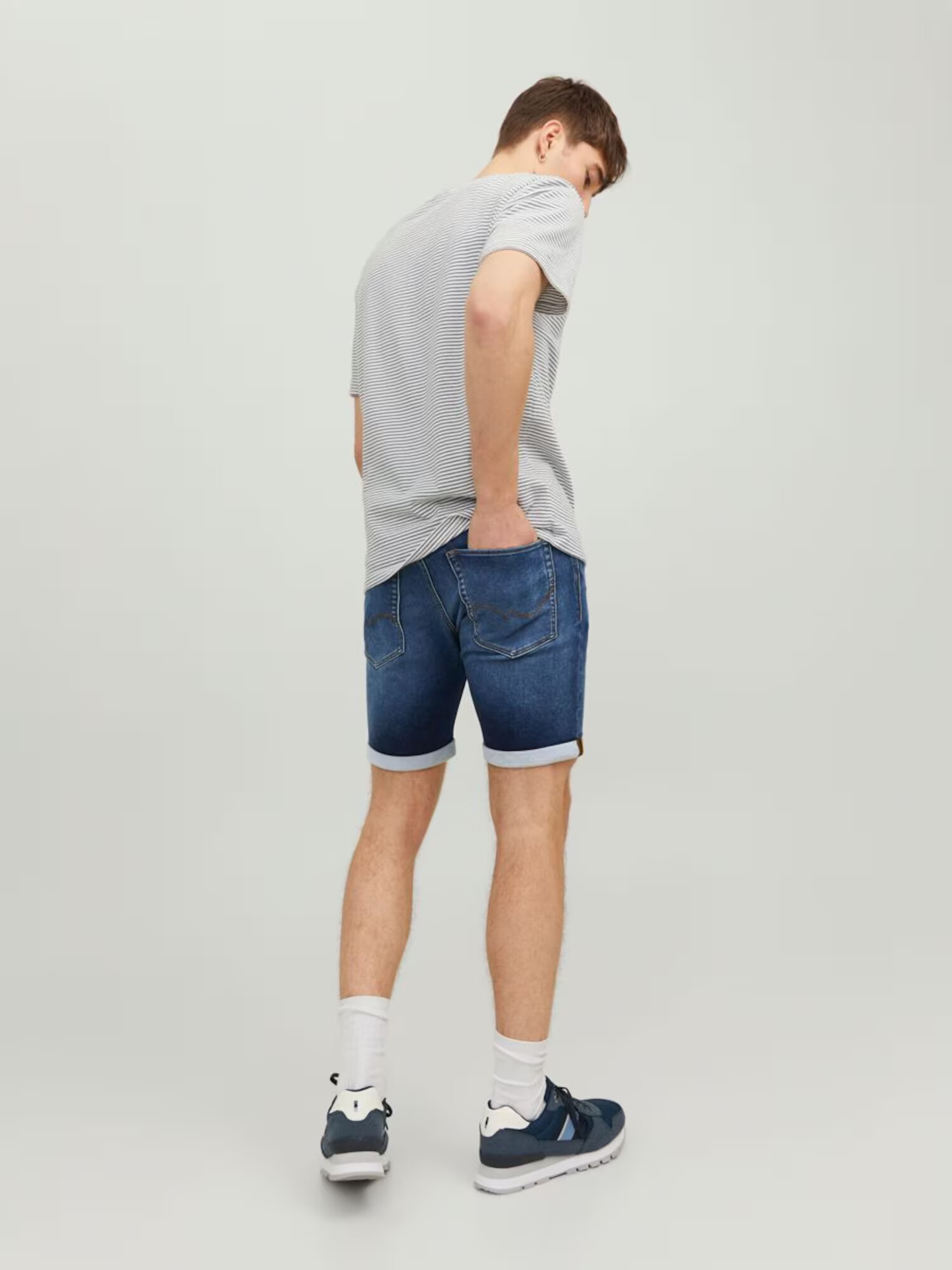 JACK & JONES Kavbojke 'Rick' moder denim / temno modra - Pepit.si