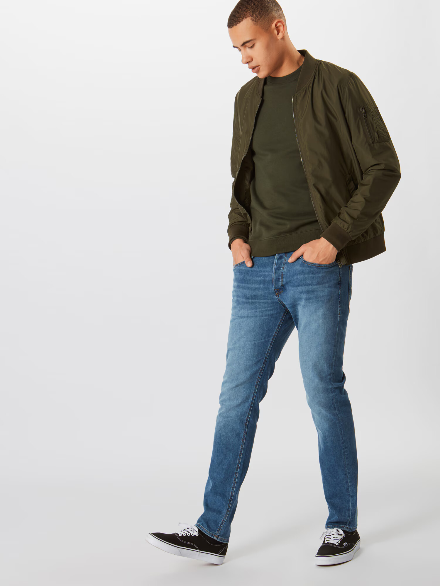 JACK & JONES Kavbojke 'TIM' moder denim - Pepit.si