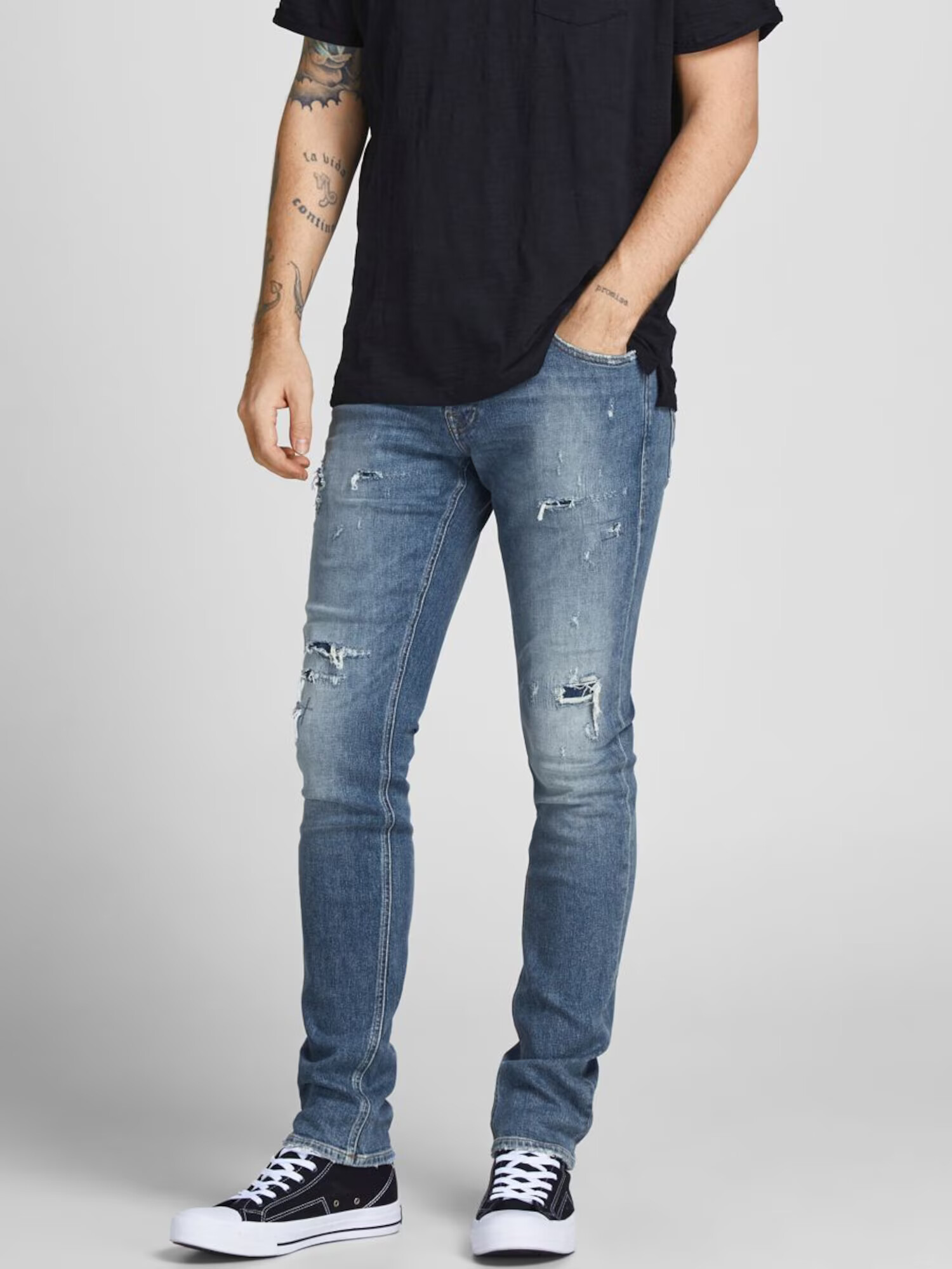 JACK & JONES Kavbojke 'Tim' moder denim - Pepit.si