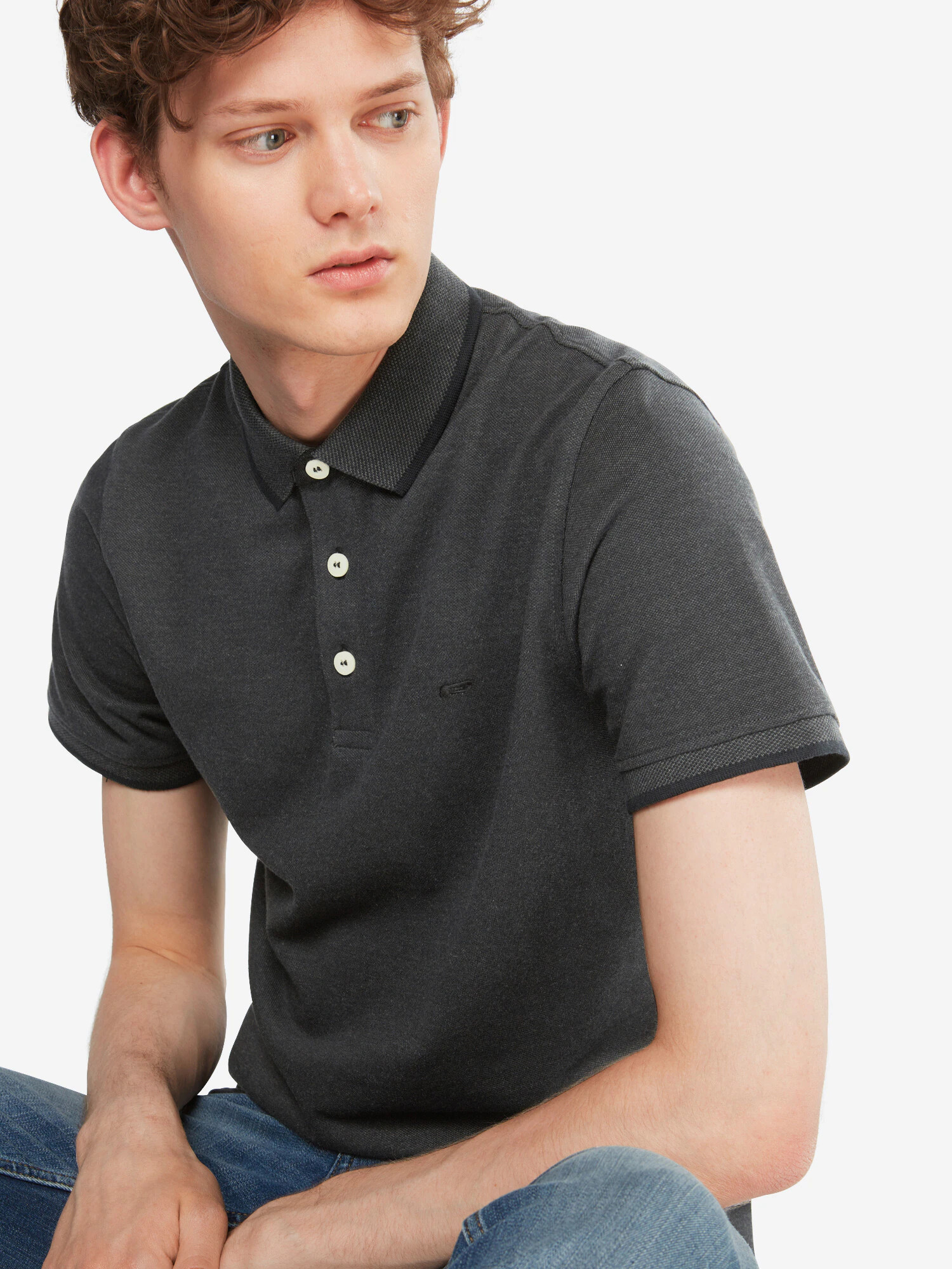 JACK & JONES Majica 'Paulos' antracit - Pepit.si