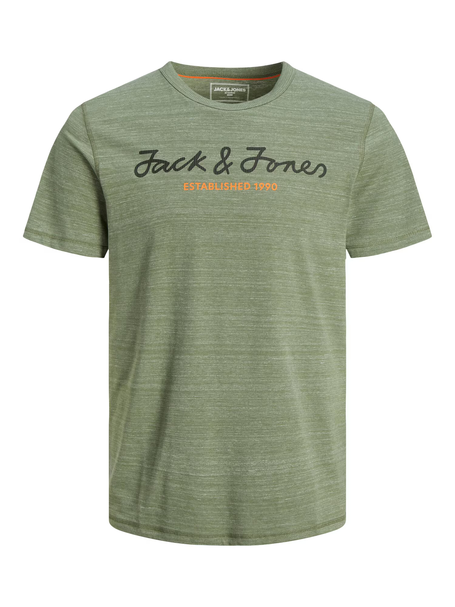 JACK & JONES Majica 'Berg' mornarska / oliva / bela - Pepit.si